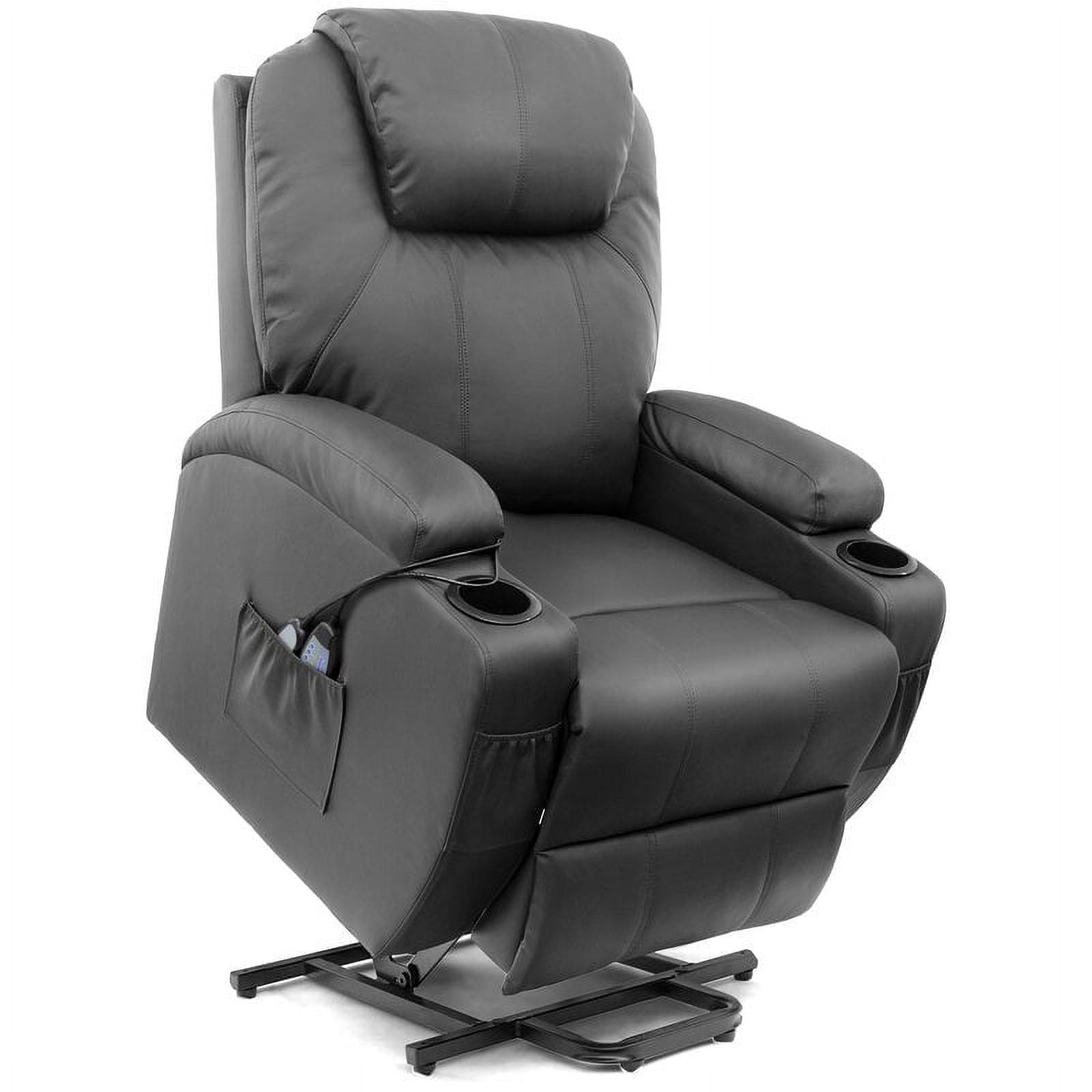 homall-recliner-chair-massagesessel-kunstleder-schwarz image 3