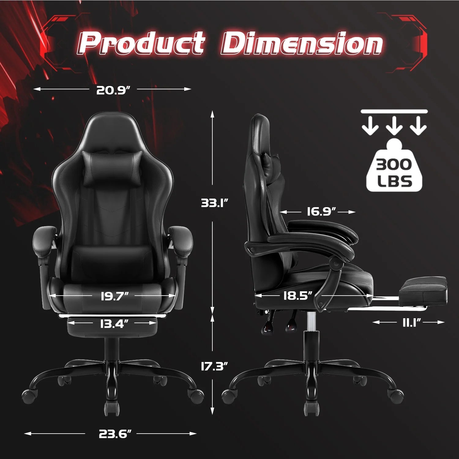 homall-gaming-chair-gamer-stuhl-wei-mit-fu-st-tze-massage image 7