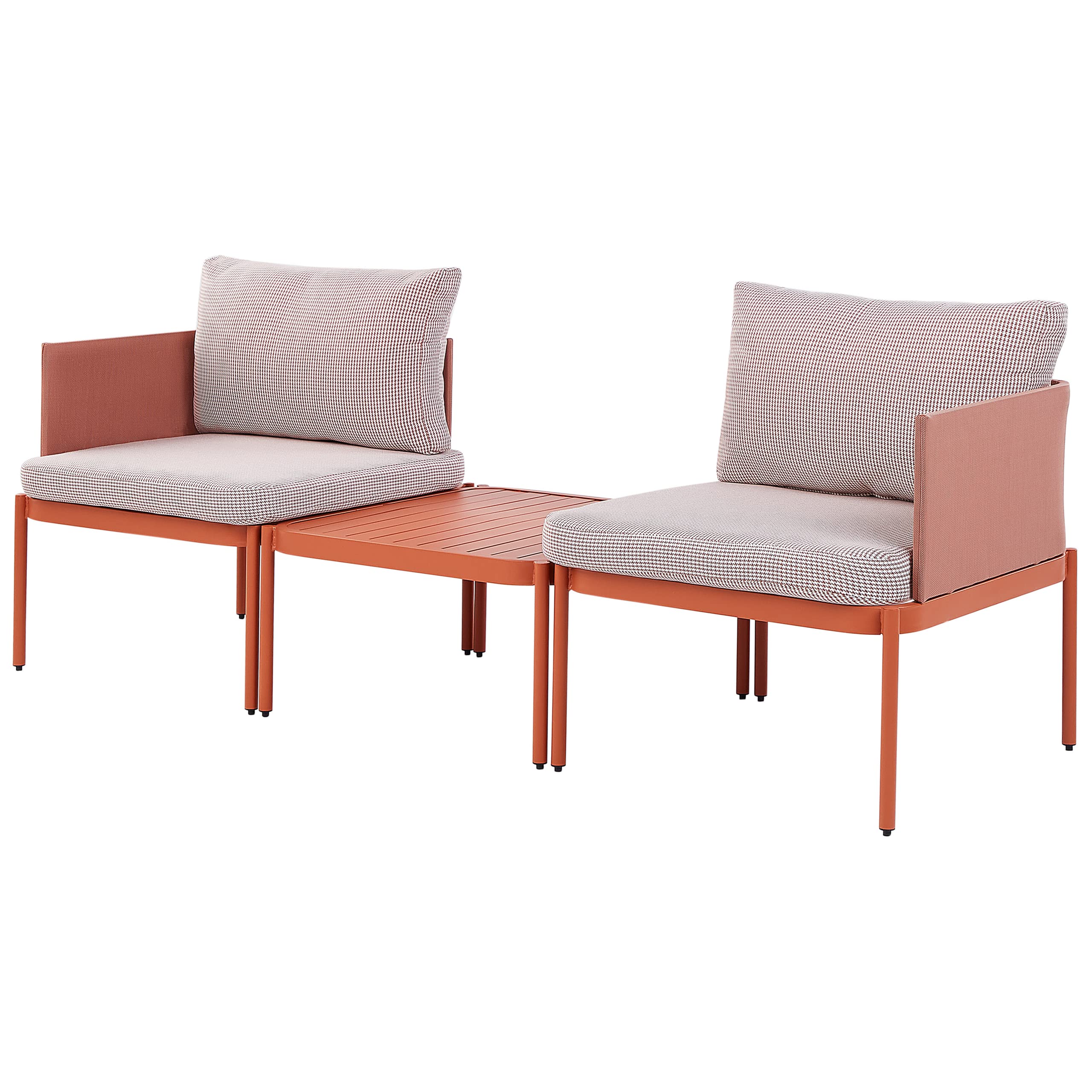 beliani-terracina-lounge-set-orange-aluminium-2-sitzer-couchtisch image 5