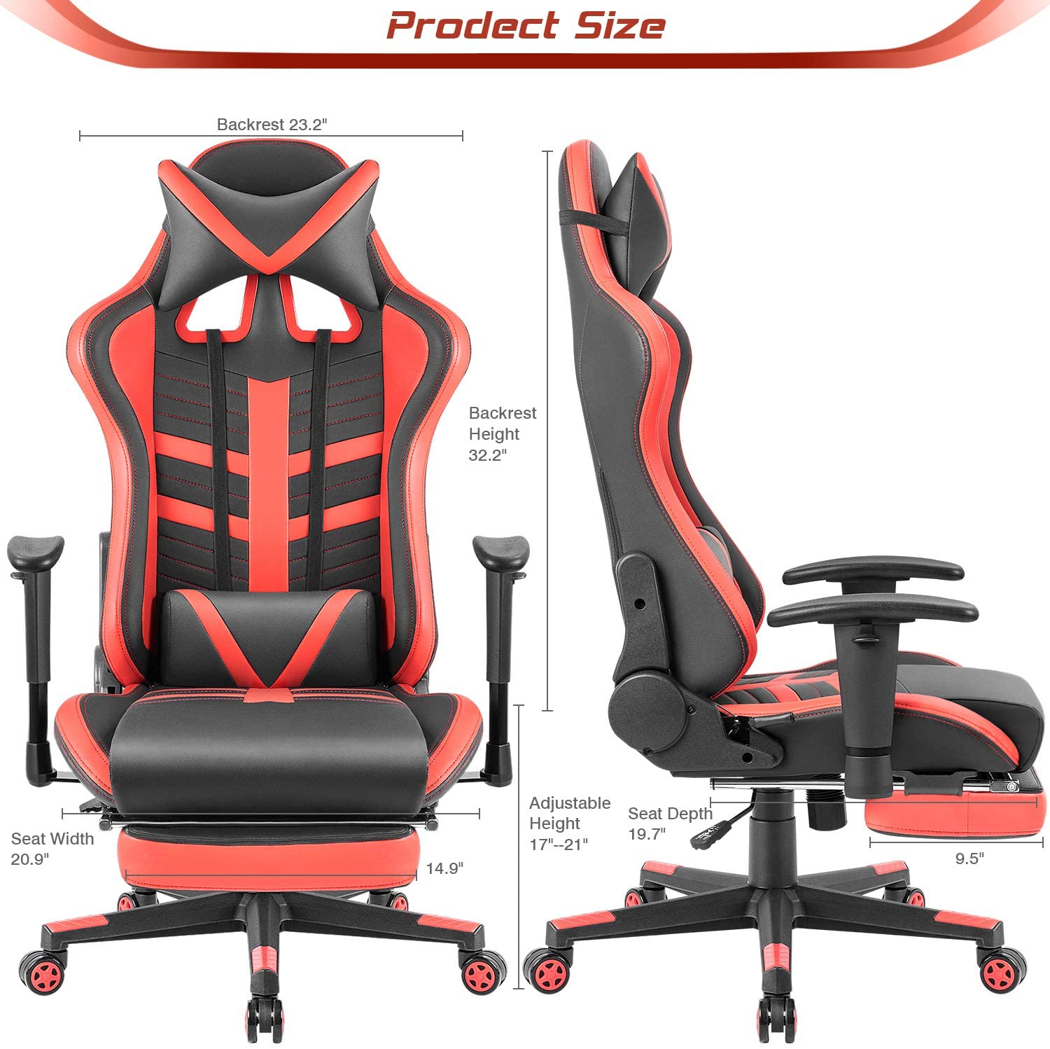 homall-gaming-chair-gaming-stuhl-grau-mit-fu-st-tze image 7