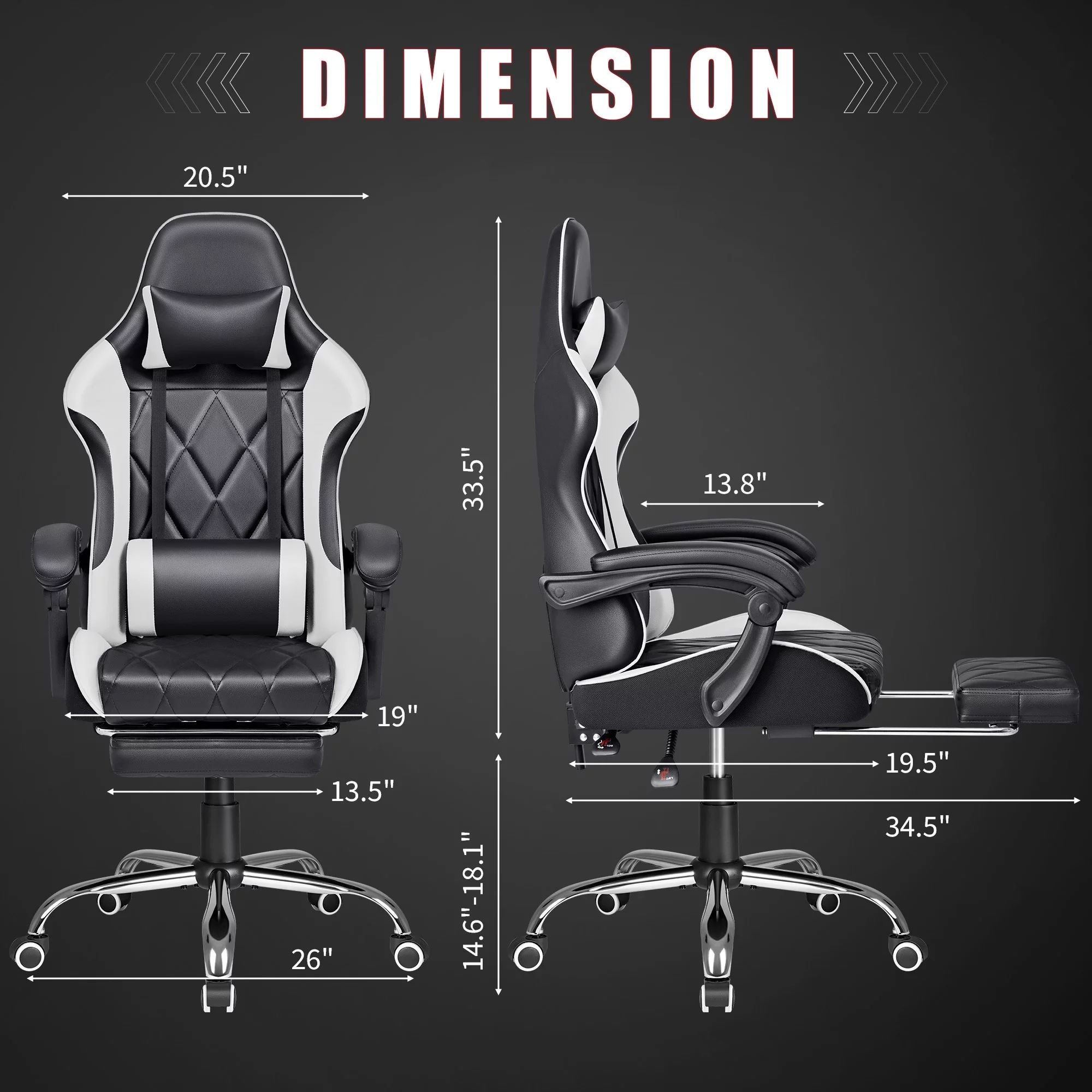 homall-gaming-stuhl-wei-massage-pu-leder-fu-st-tze image 5