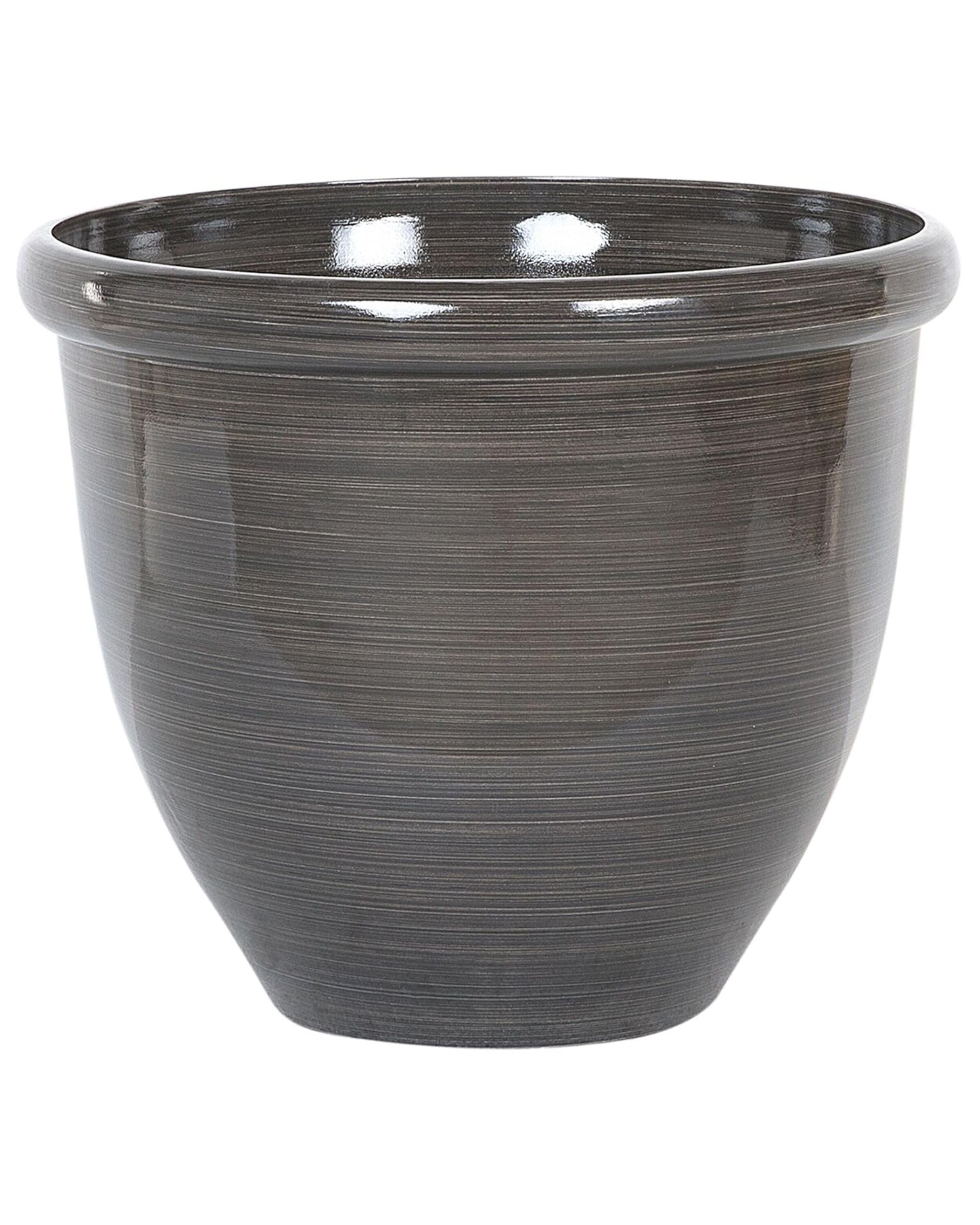 beliani-tesalia-blumentopf-braun-rund-40x40x34-cm-25-l image 1