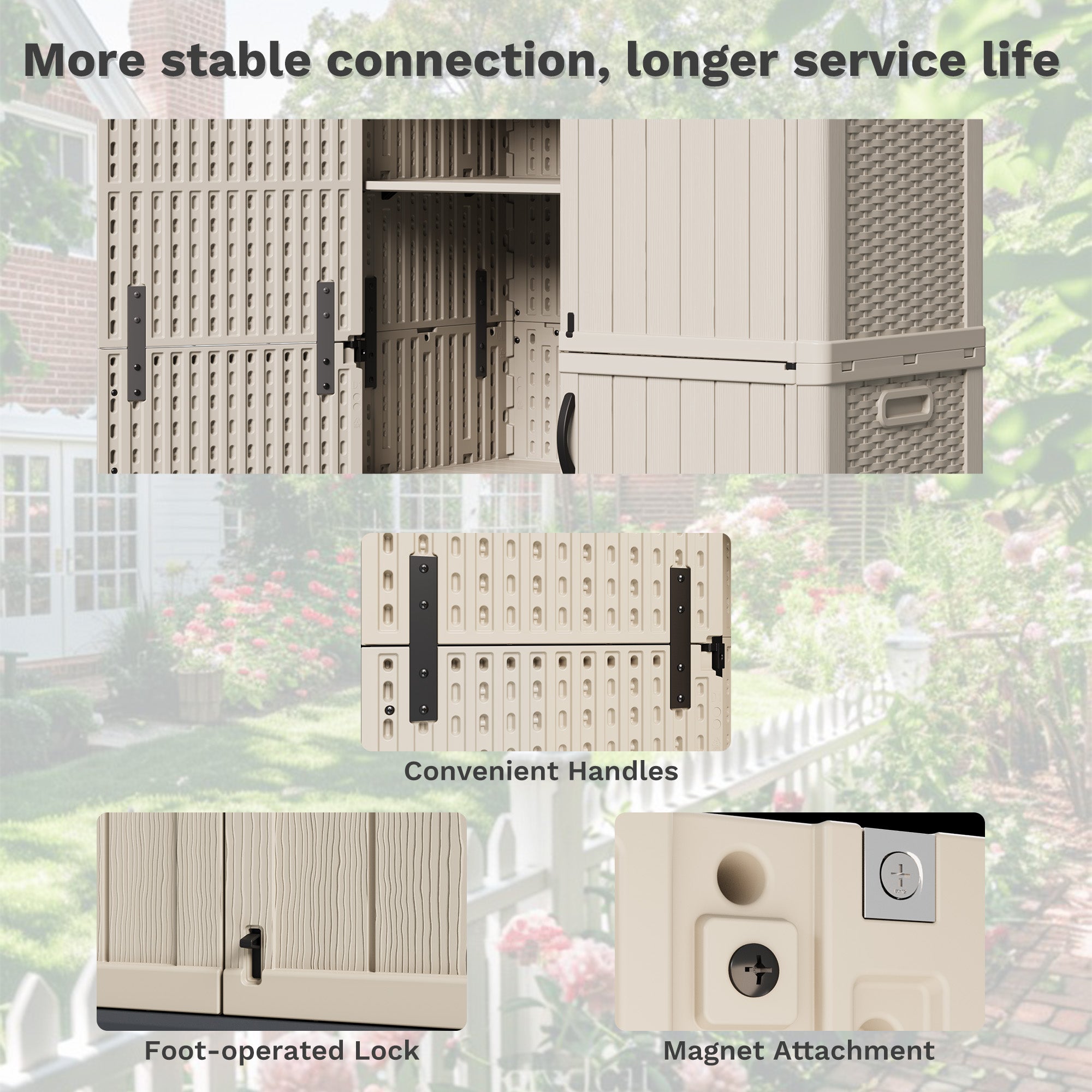 homall-metal-shed-gartenschrank-50-cu-ft-beige-wasserdicht image 5
