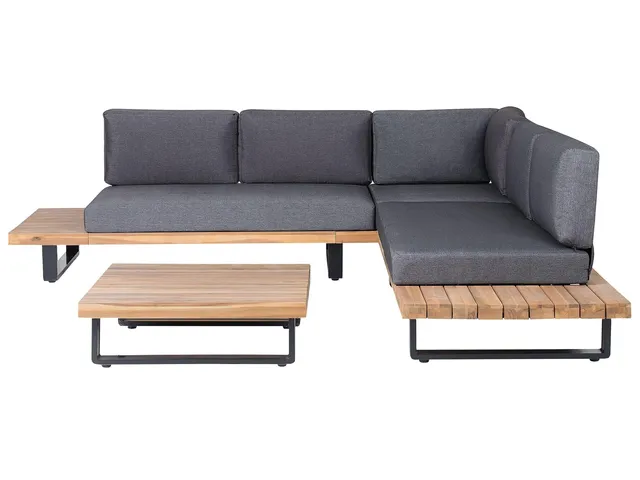 beliani-mykonos-lounge-set-5-sitzer-akazie-grau image 1
