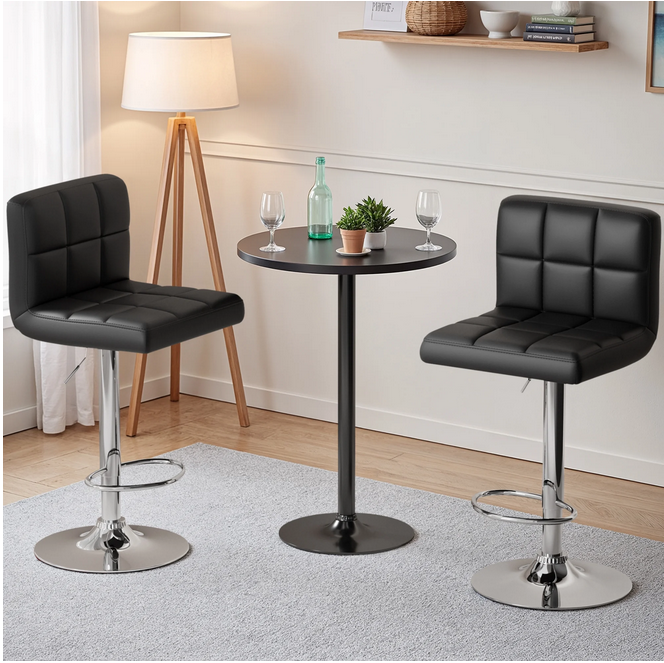 homall-bar-stool-barhocker-2er-set-schwarz-h-henverstellbar image 1