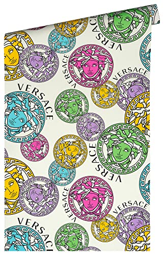 a-s-cr-ation-versace-wallpaper-386101-vliestapete-wei-medusa image 7