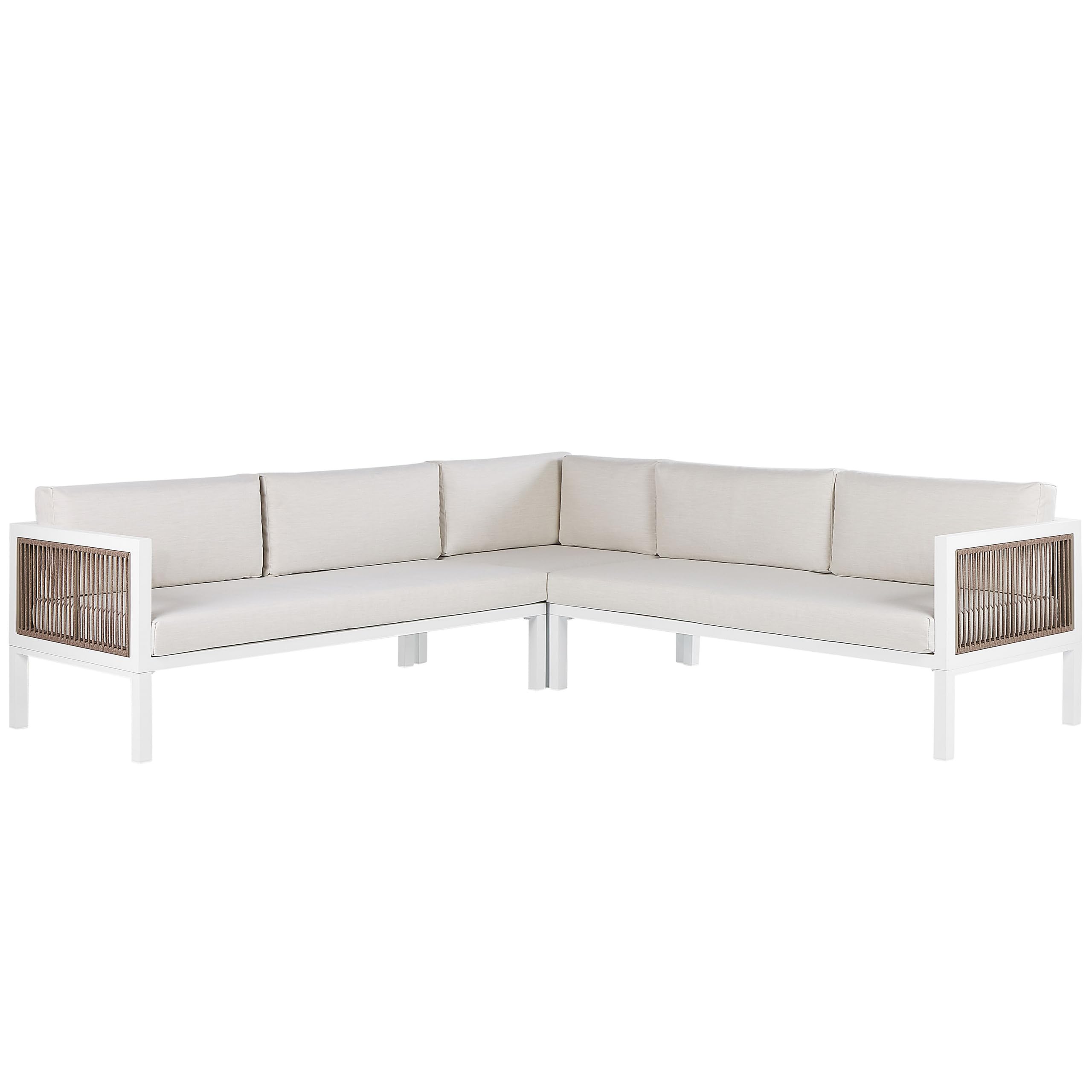beliani-borello-ecksofa-lounge-wei-links-4-sitzer-beige-auflagen image 5