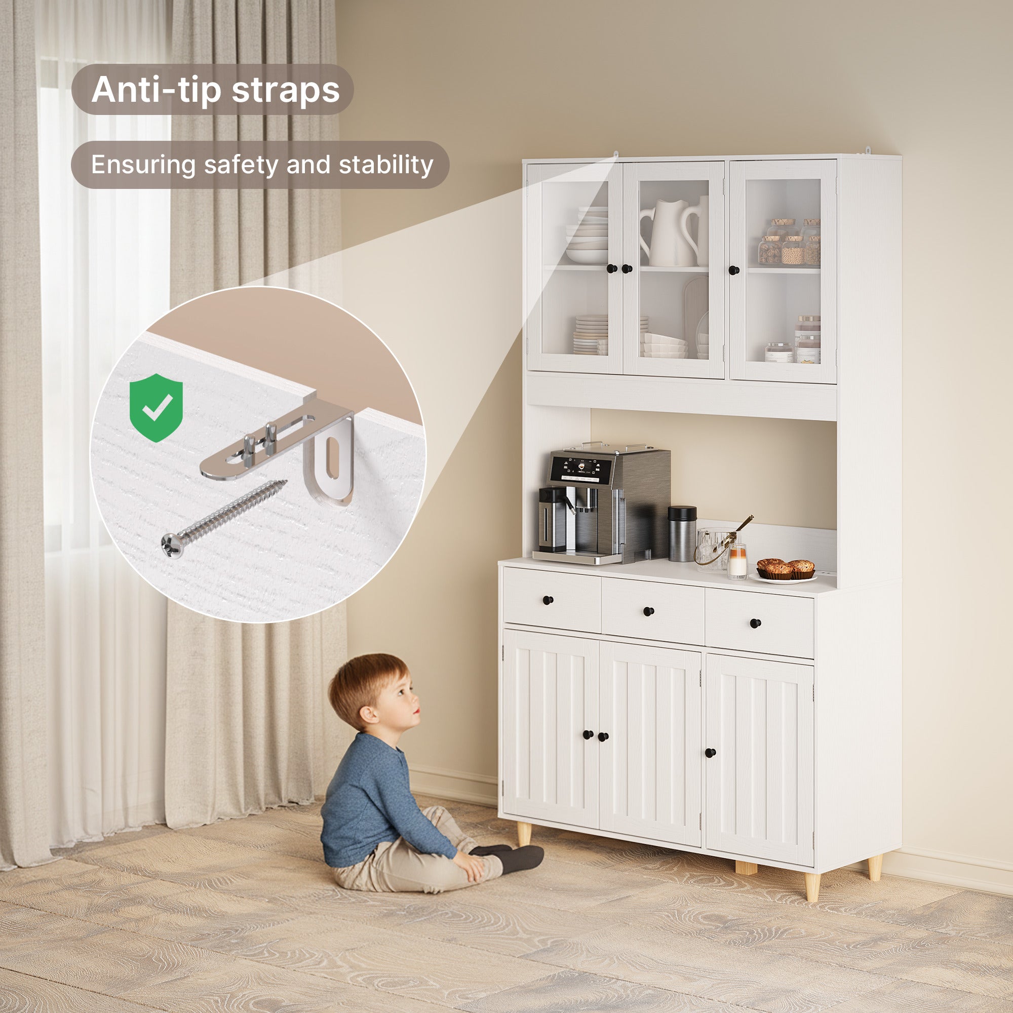 bealife-ap05-k-chenbuffet-vitrine-wei-100cm-mit-led image 7