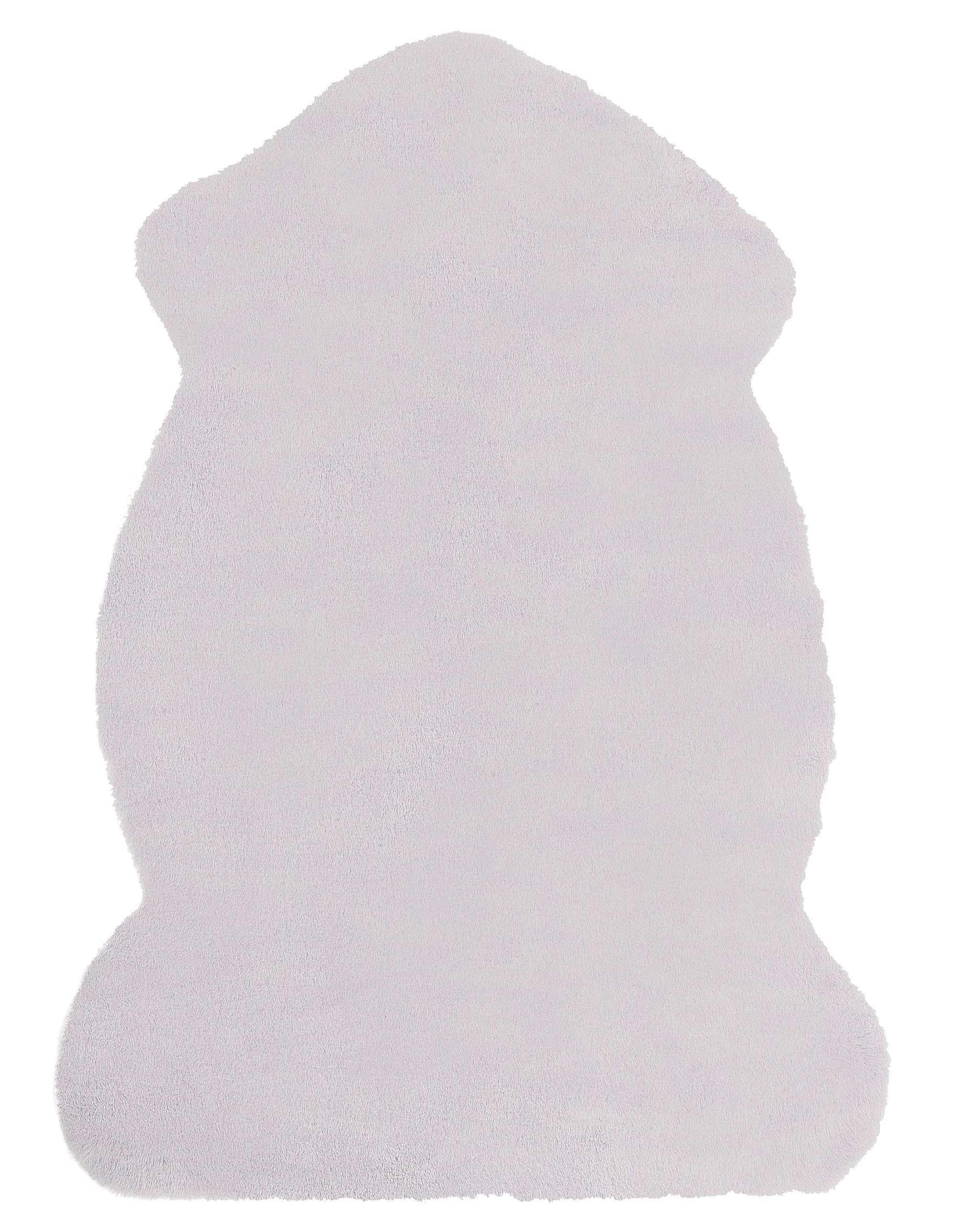 beliani-undara-kunstfell-teppich-hellgrau-60-x-90-cm-kaninchen image 1