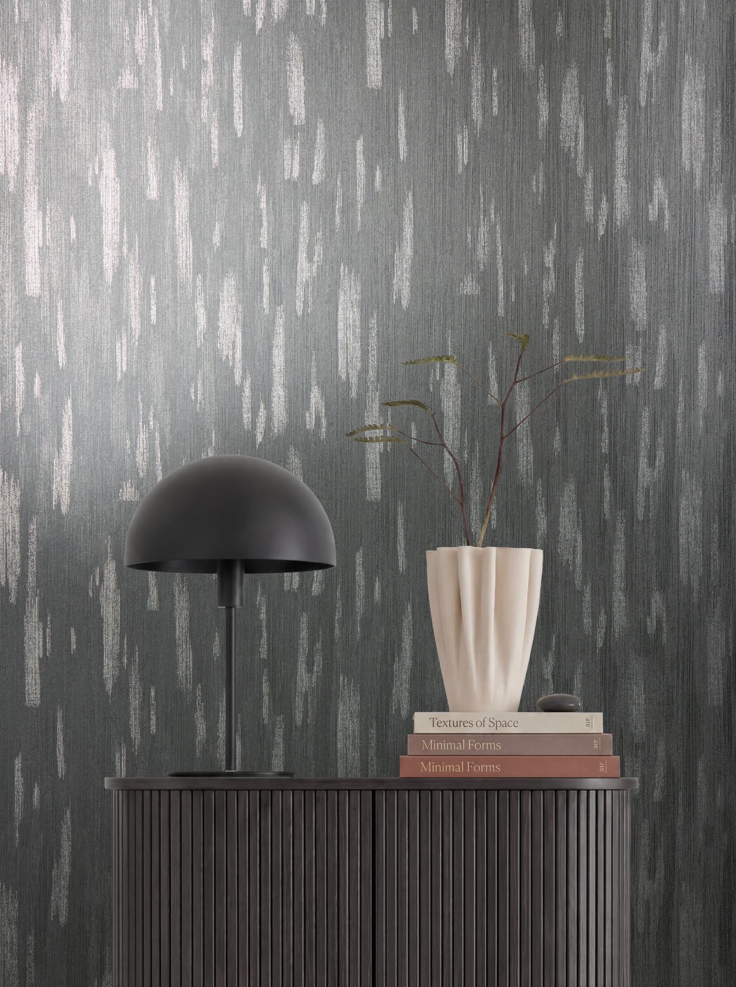 a-s-cr-ation-tapeten-ikat-streifen-vliestapete-grau-schwarz-10m image 2