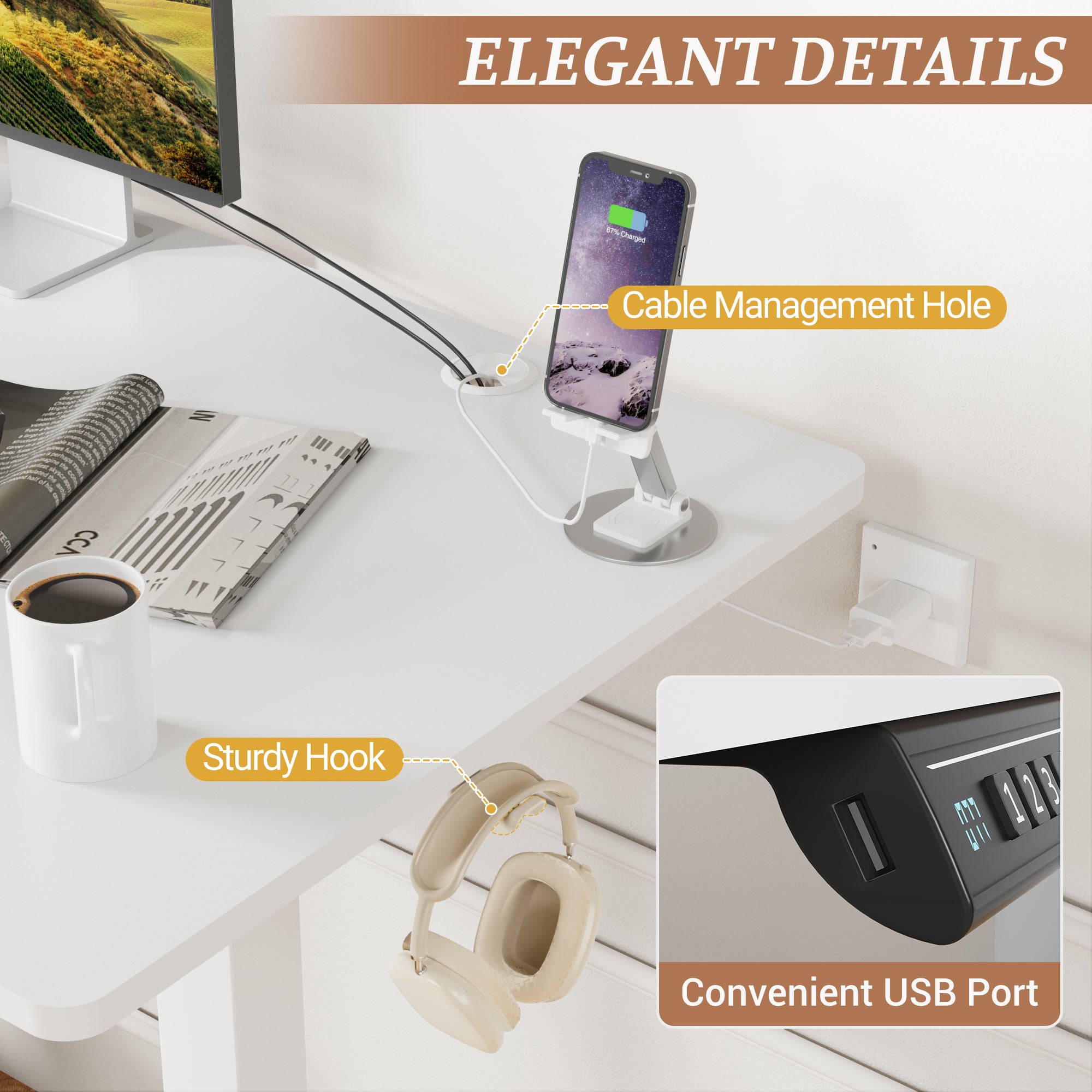 homall-standing-desk-schreibtisch-wei-140-cm-elektrisch image 4