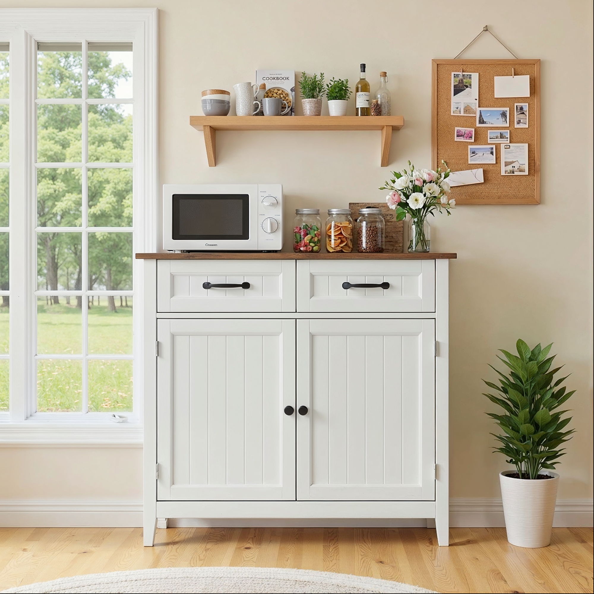 bealife-schr-nke-ap30-sideboard-retro-braun-90cm-wei image 2