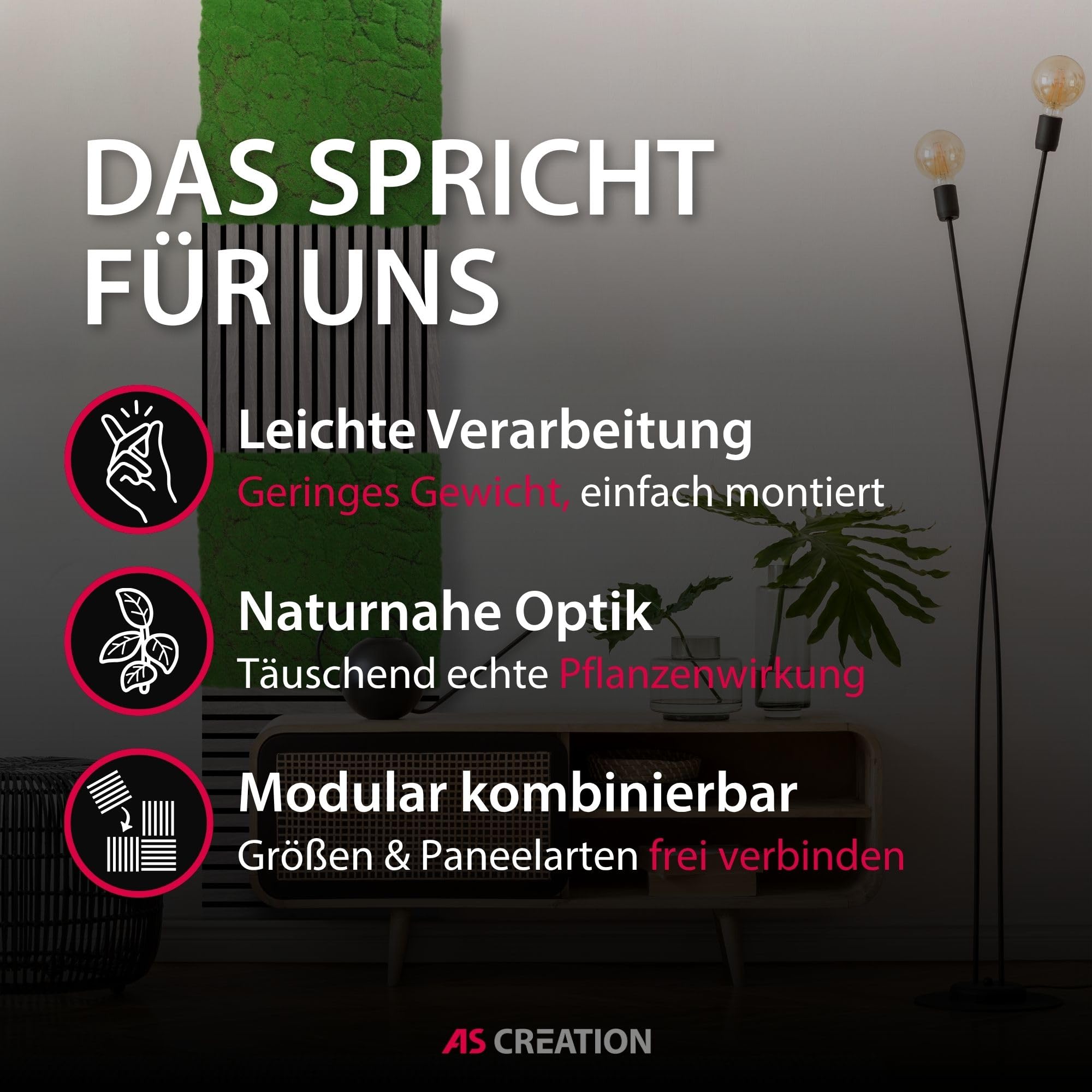 a-s-cr-ation-modular-wall-wandpaneel-moos-gr-n-52x52-cm image 3