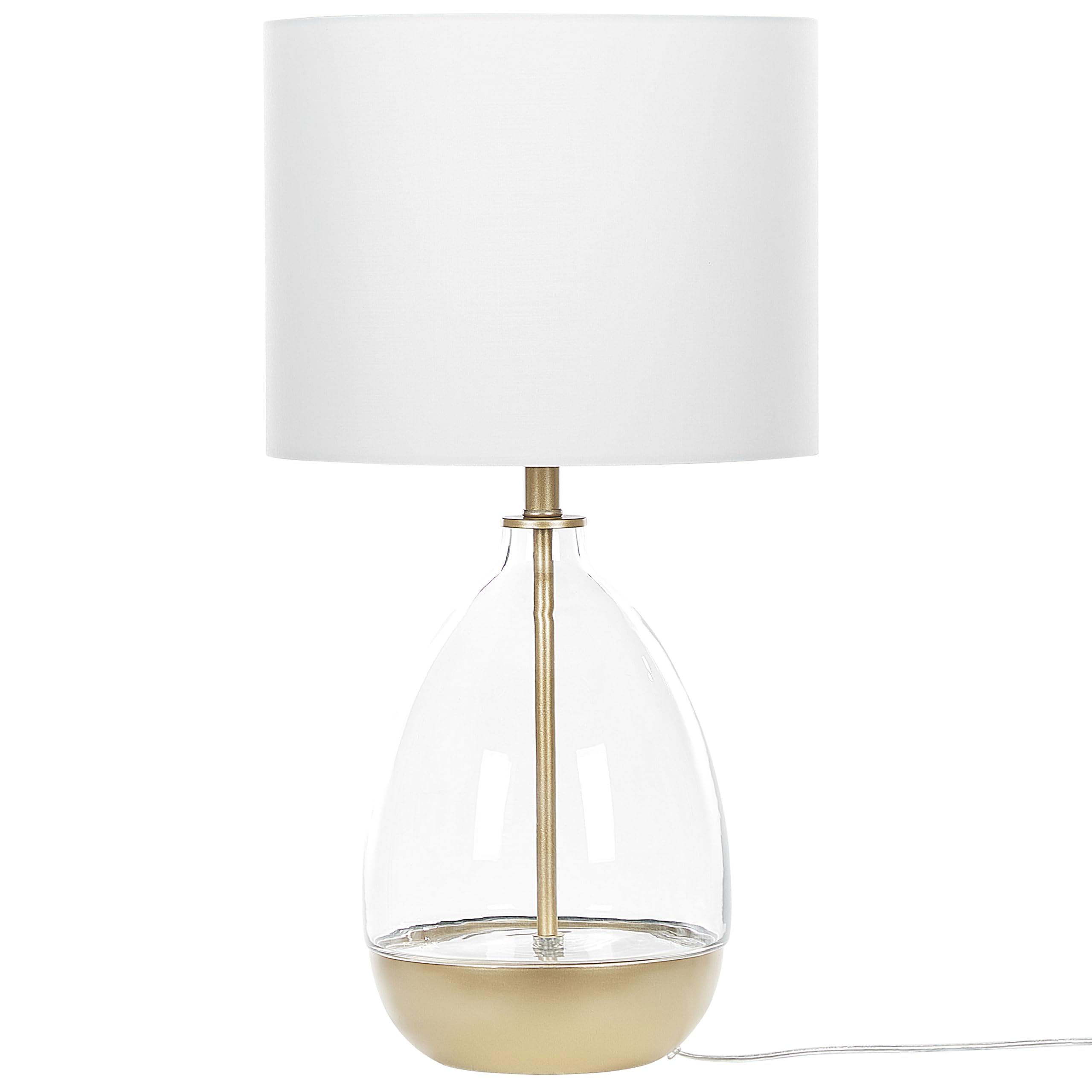 beliani-okari-tischlampe-glas-wei-gold-63-cm-vase-optik image 4