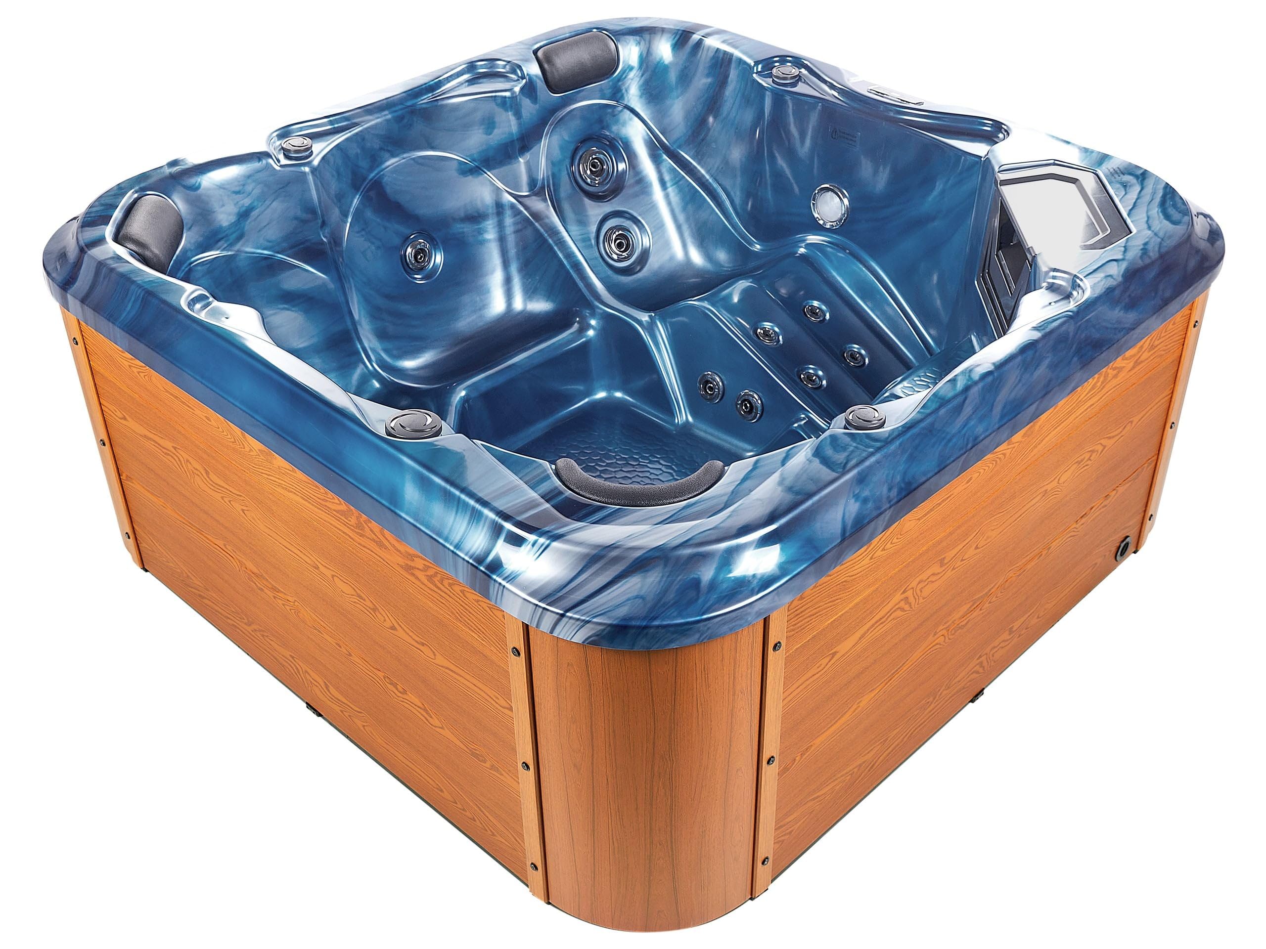 beliani-tularosa-whirlpool-210x210-blau-mit-led-und-massage image 1