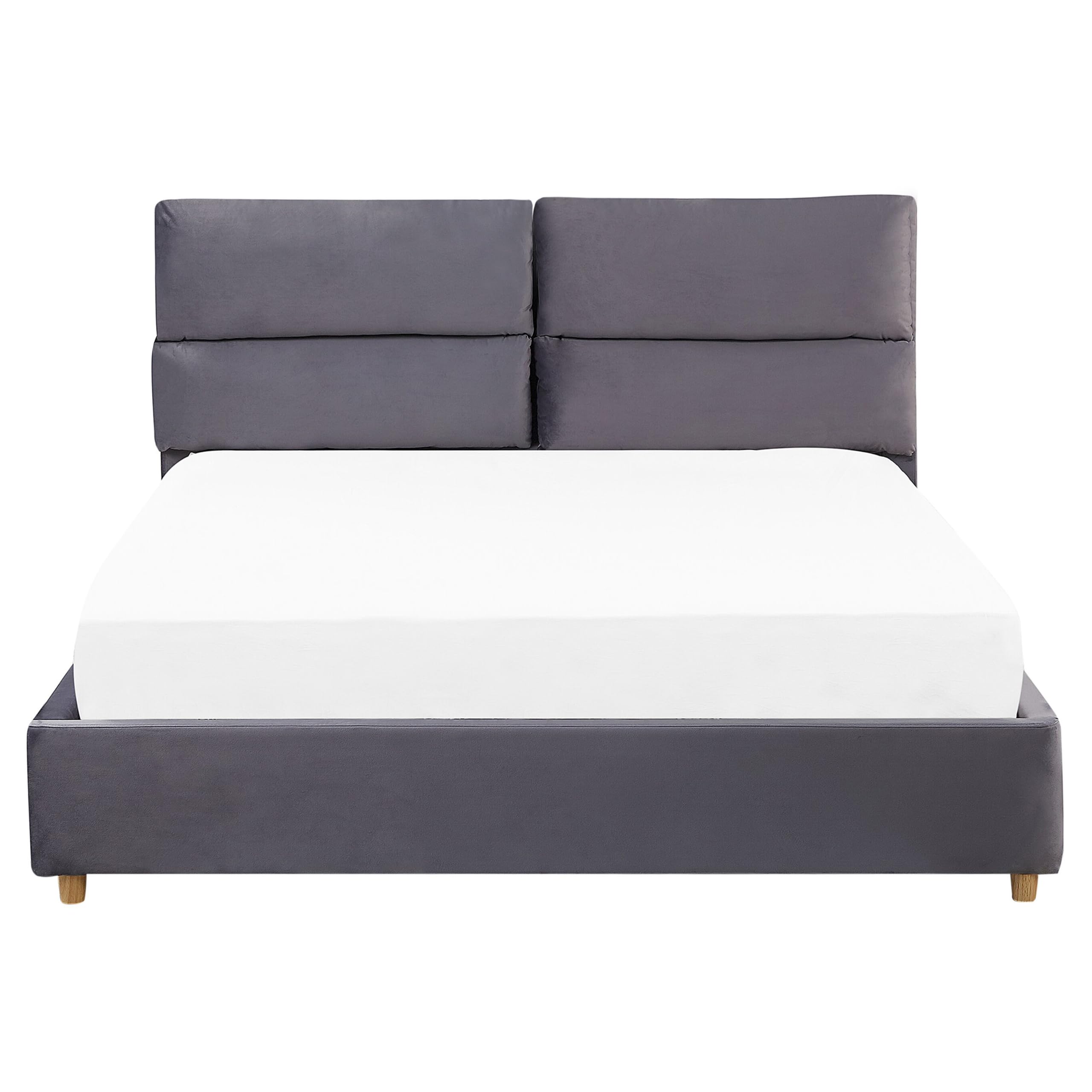 beliani-doppelbett-samt-grau-160x200-mit-bettkasten image 5