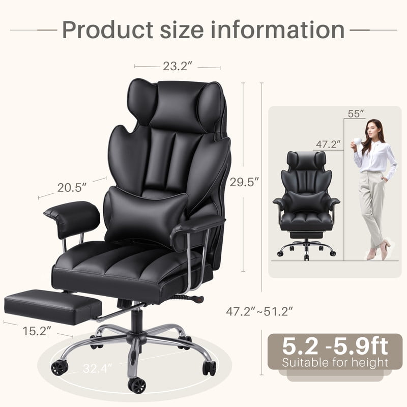 homall-b-rostuhl-ergonomisch-schwarz-mit-fu-st-tze image 3