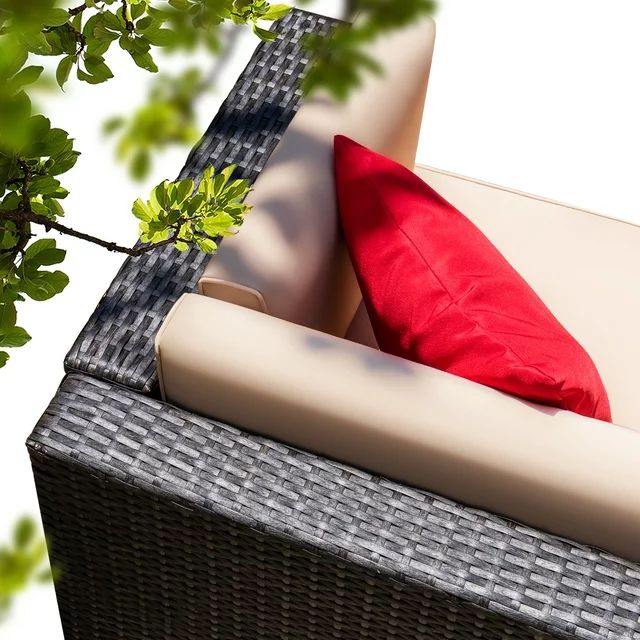 homall-patio-furniture-loveseat-gartensofa-rattan-beige image 4