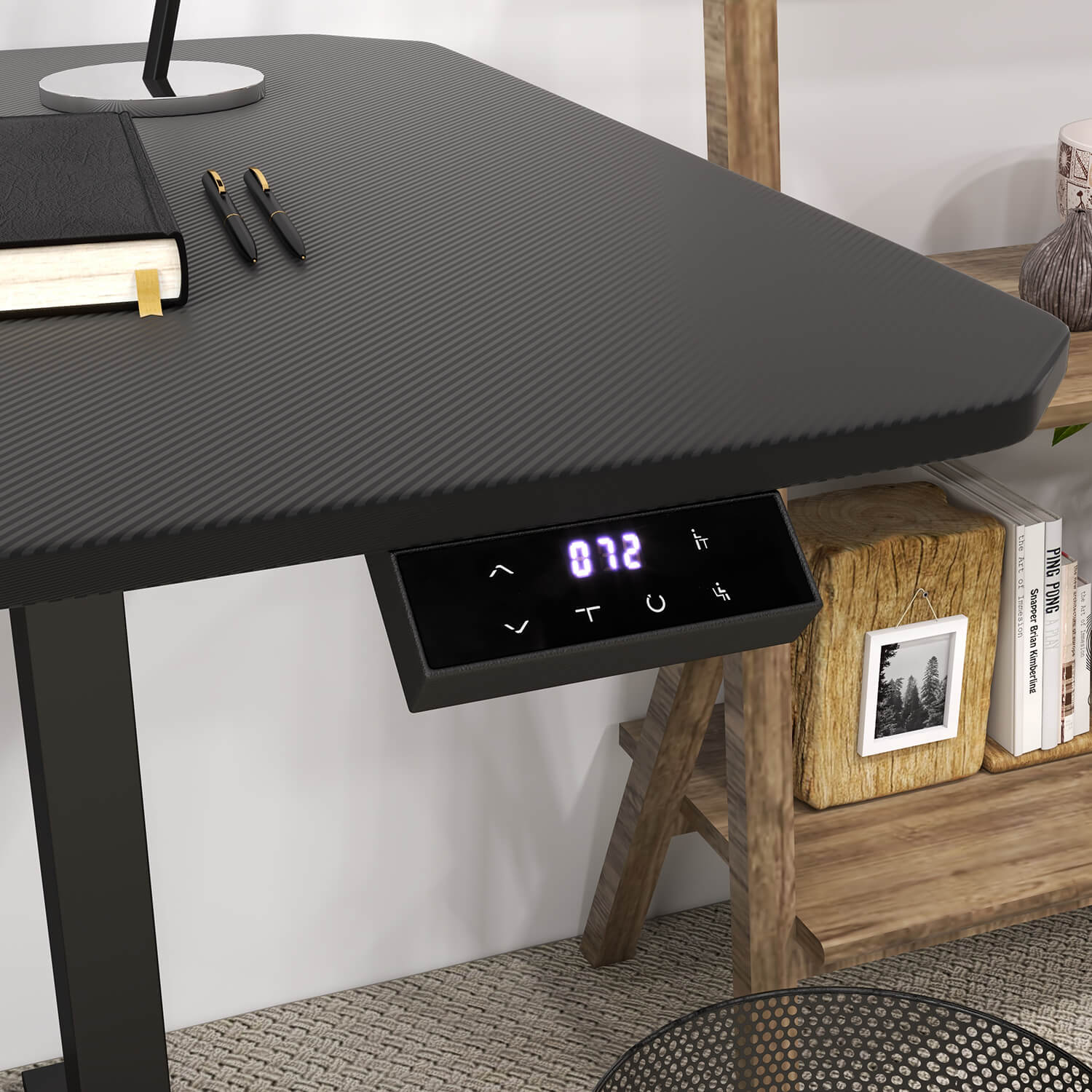 homall-standing-desk-schreibtisch-63-zoll-schwarz-elektrisch image 4