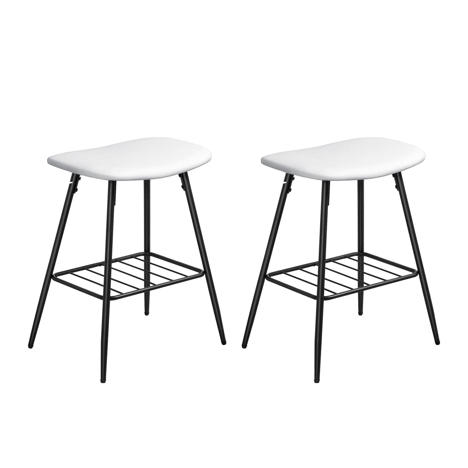 homall-bar-stool-barhocker-ohne-lehne-schwarz-2er-set-61cm image 1