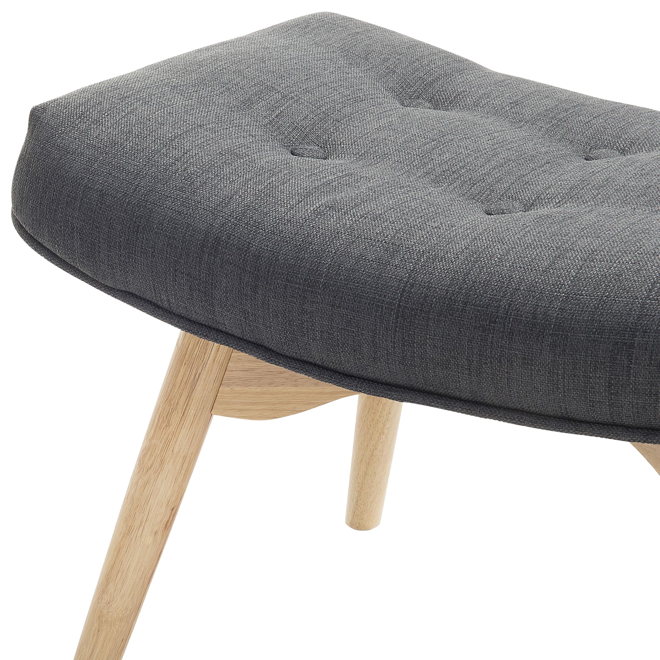 beliani-vejle-ohrensessel-mit-hocker-stoff-dunkelgrau-chesterfield image 5