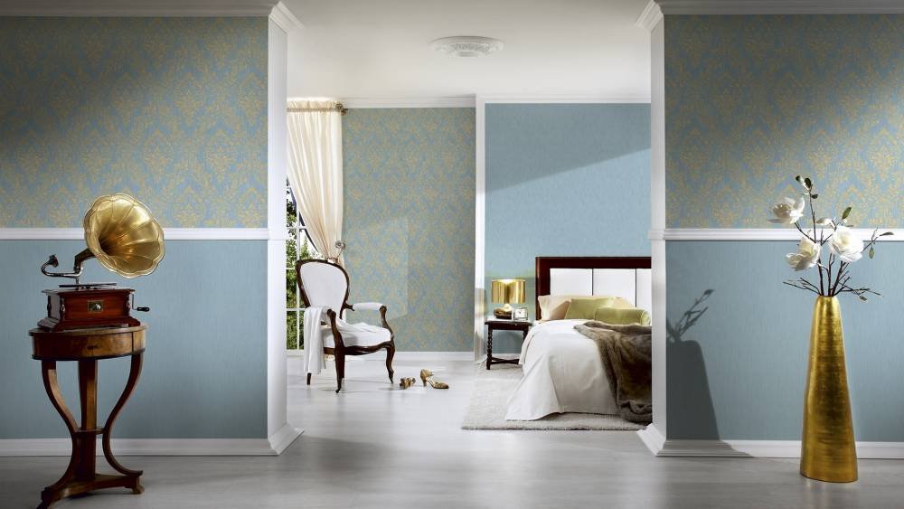 a-s-cr-ation-architects-paper-30659-5-vliestapete-blau-gr-n-ornament image 2