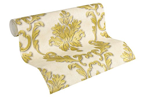 a-s-cr-ation-architects-paper-vliestapete-324223-creme-metallic-barock image 5