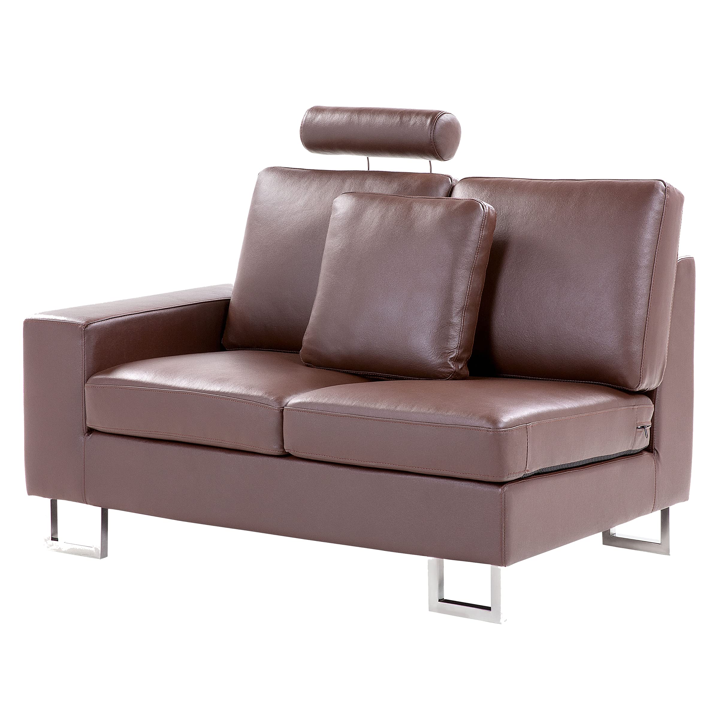 beliani-sofas-stockholm-ledersofa-rechts-braun image 8