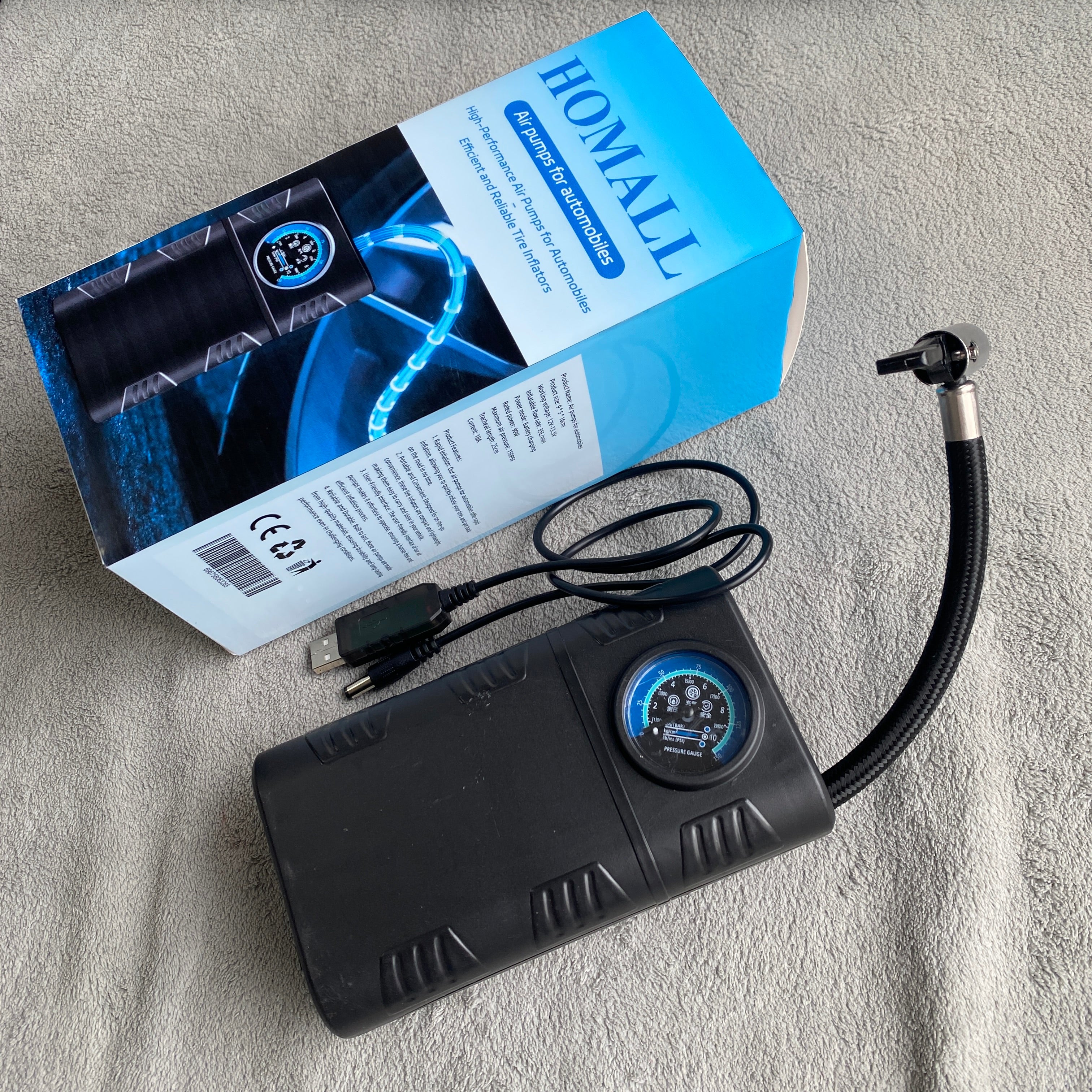 homall-luftpumpe-akku-schwarz-f-r-auto-fahrrad image 4