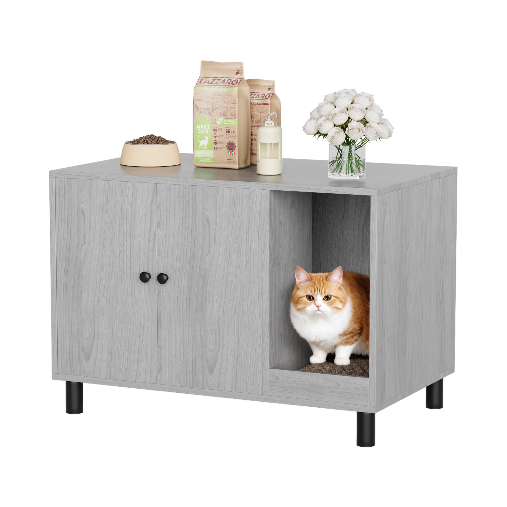 homall-shelf-katzenschrank-katzenklo-m-bel-wei-mit-matte image 8