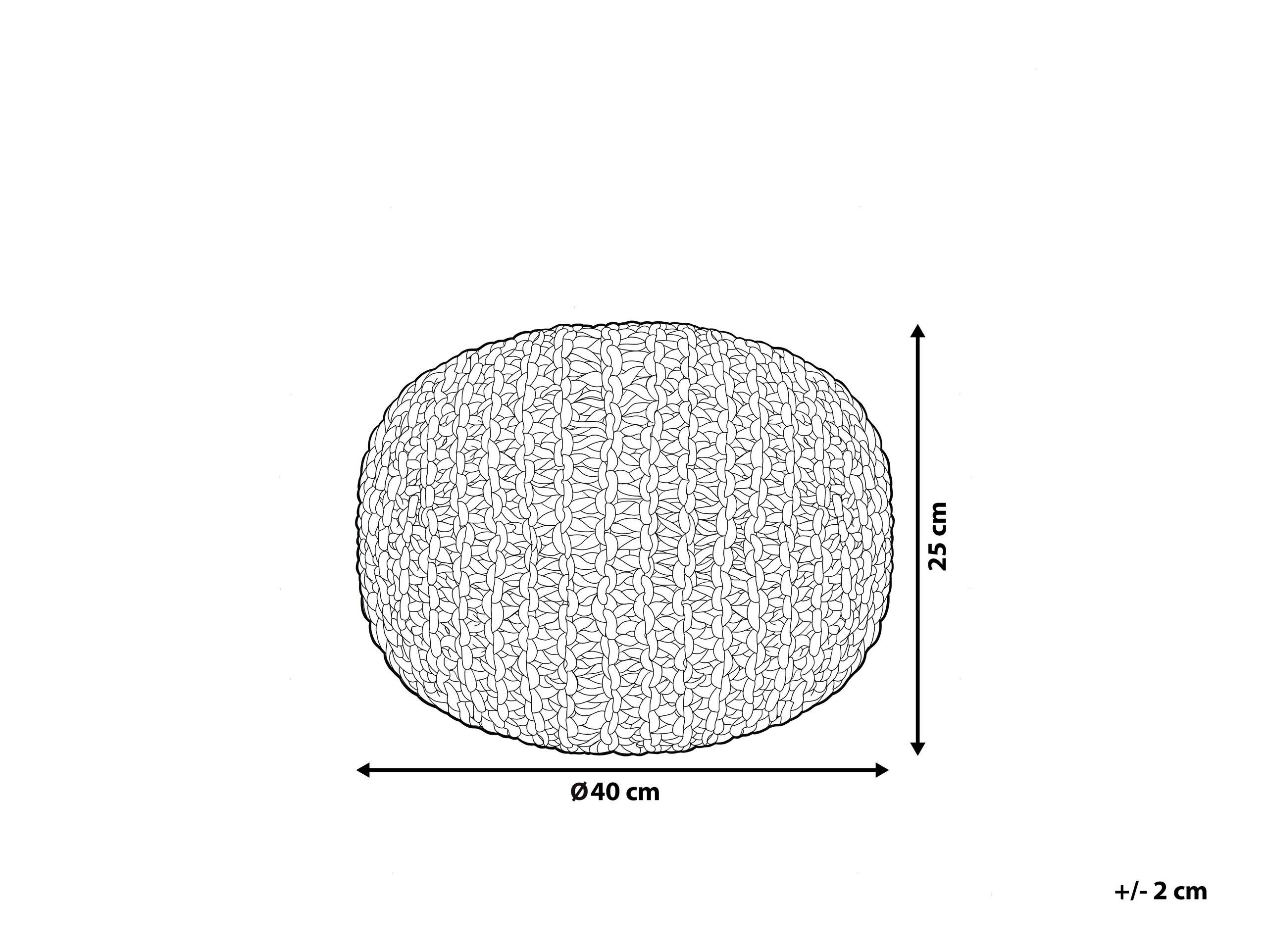 beliani-conrad-sitzpouf-rosa-baumwolle-42x27-cm-rund image 3