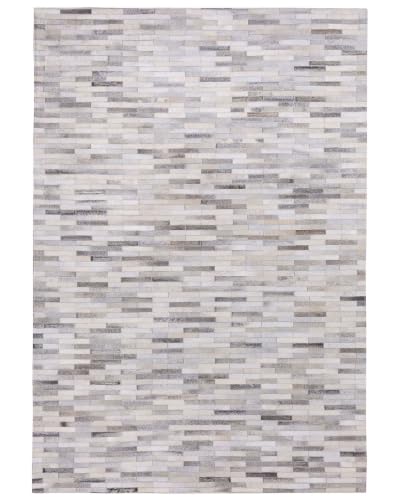 beliani-ahilli-teppich-grau-rinderfell-140x200-streifen image 8