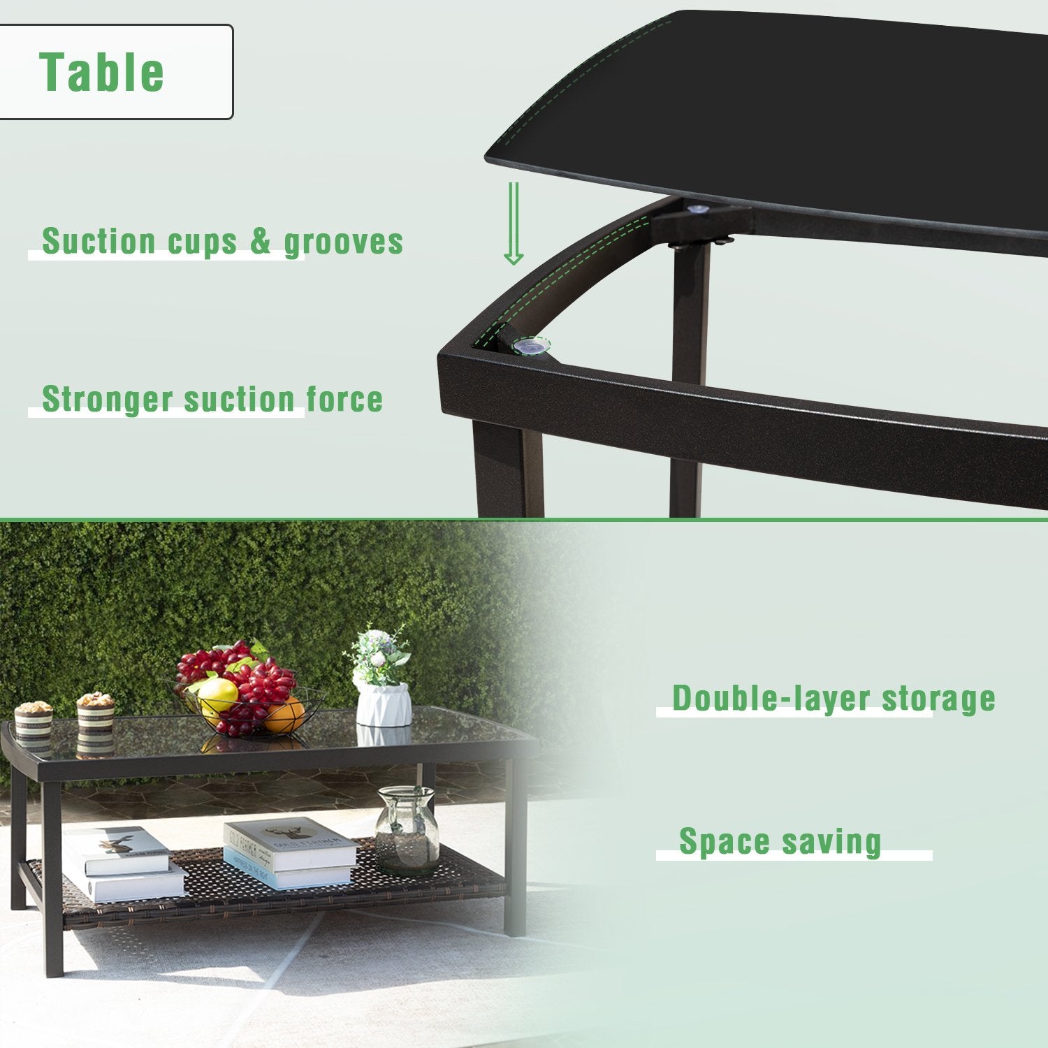 homall-patio-furniture-lounge-set-4-teilig-rattan-mit-glastisch image 5