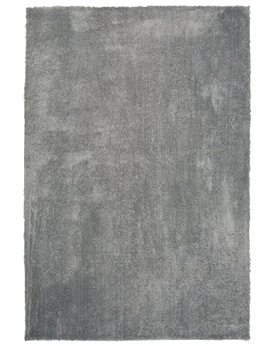 beliani-evern-shaggy-teppich-140x200-hellgrau-uni image 8