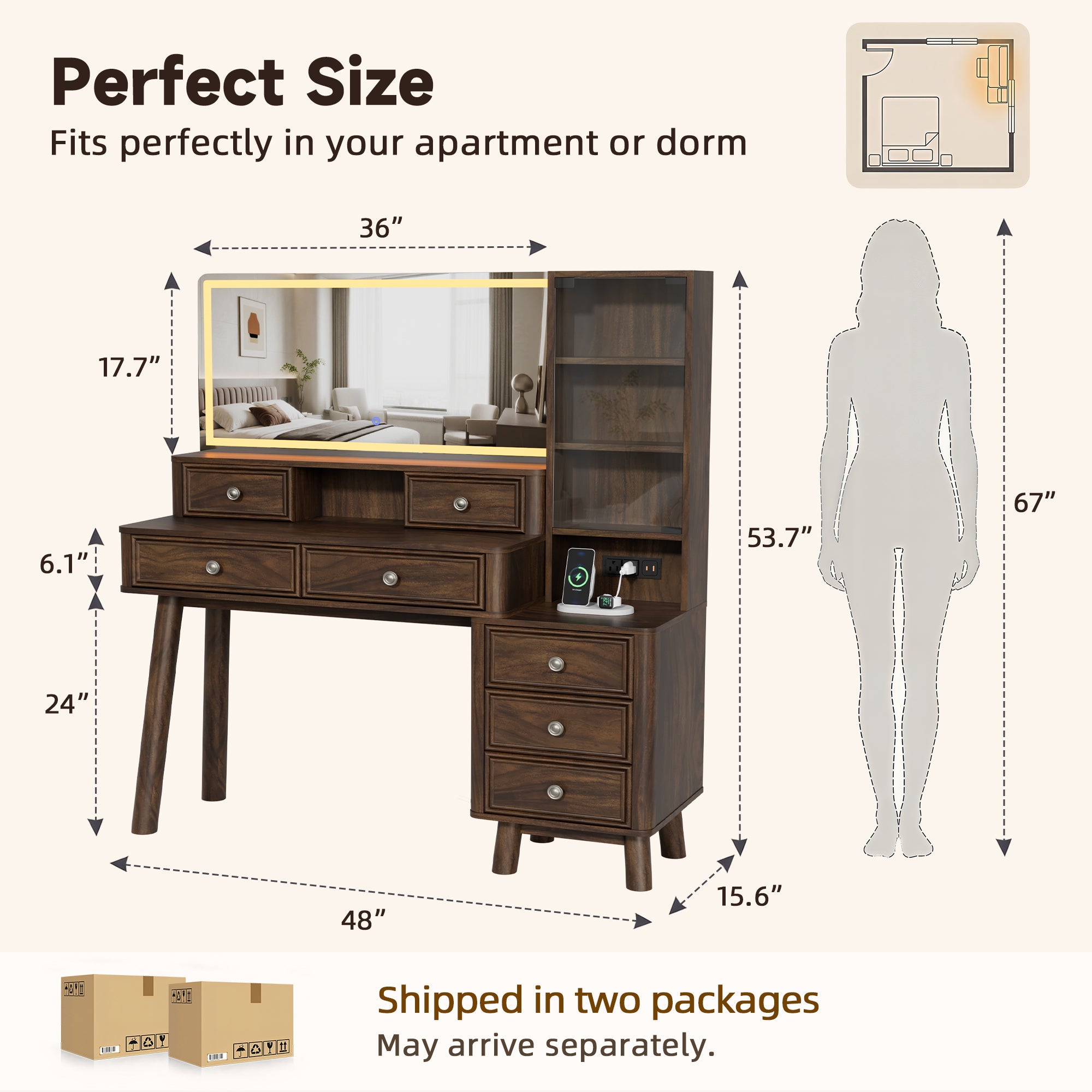 homall-bedroom-schminktisch-dunkel-walnuss-48-zoll-mit-led-spiegel image 8