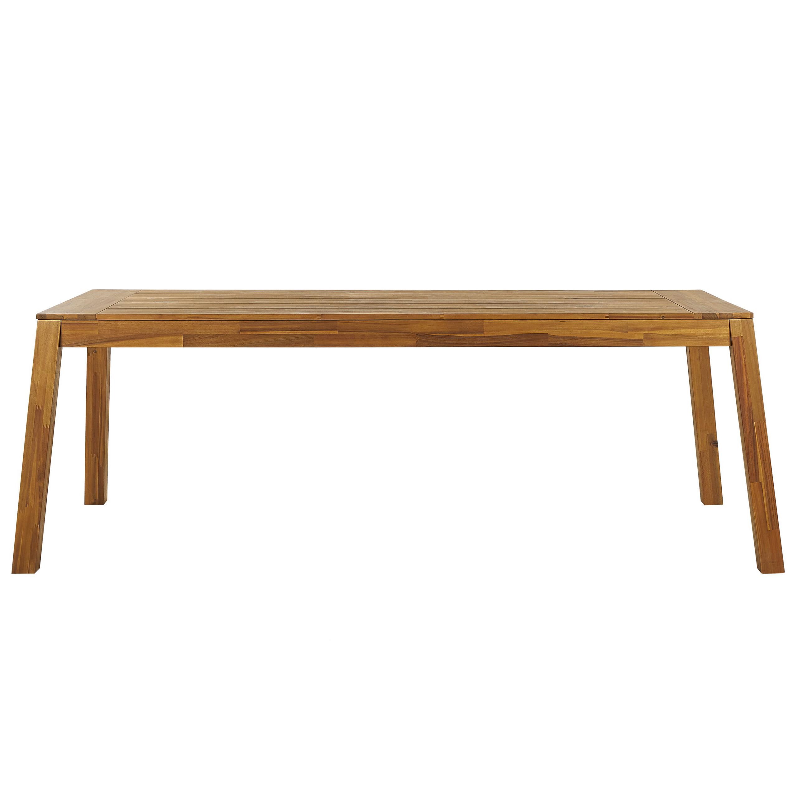 beliani-livorno-gartenset-akazienholz-6-sitzer-210-cm-hellbraun image 5