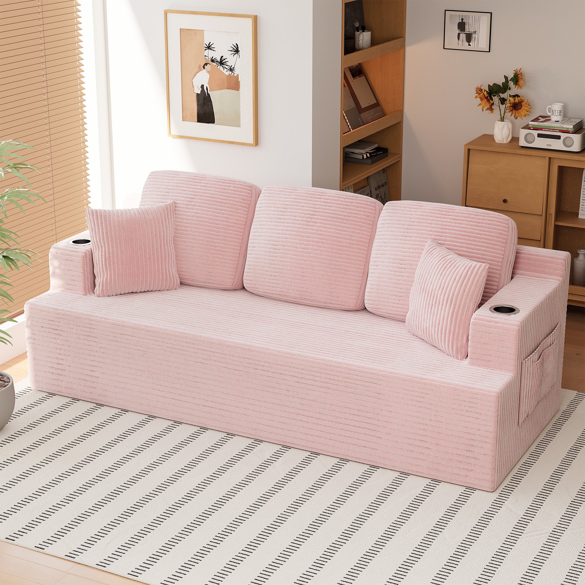 homall-sofa-cloud-couch-wei-3-sitzer-cord-mit-halter image 3