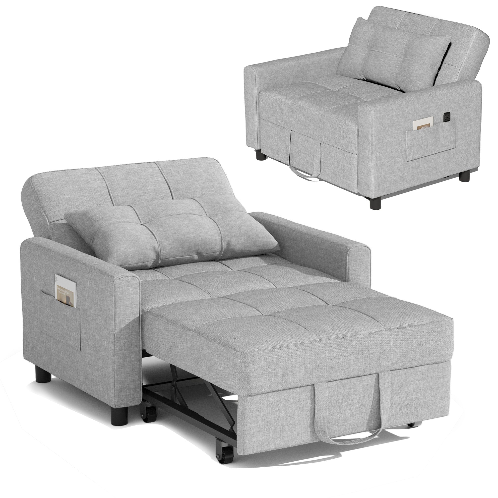 bealife-ar22-schlafsofa-dunkelgrau-191-cm-3-in-1-mit-rollen image 8