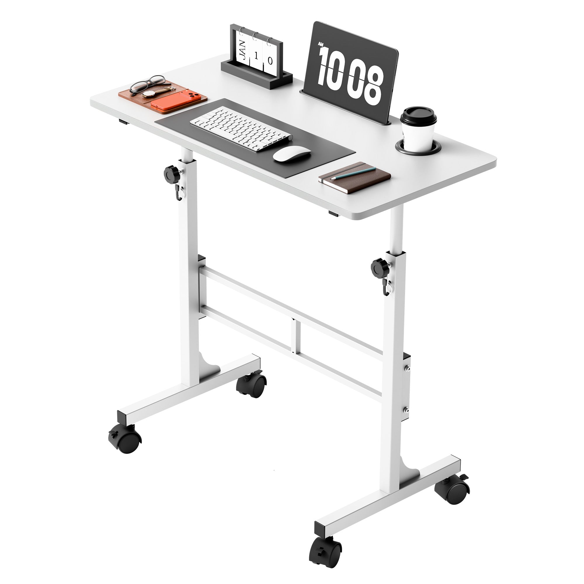 homall-standing-desk-rolltisch-schwarz-32-zoll-h-henverstellbar image 1