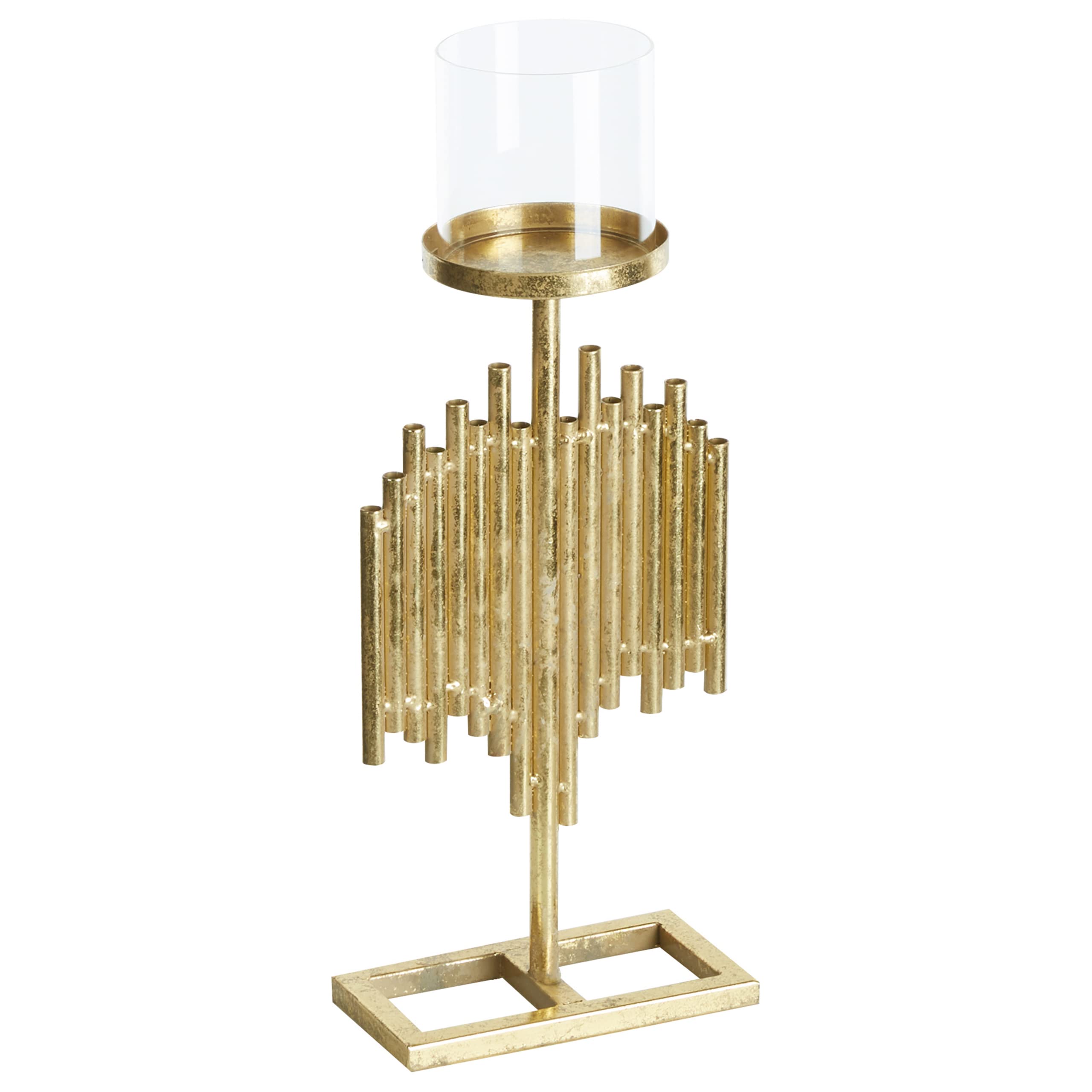 beliani-nias-kerzenst-nder-gold-47-cm-metall-glas image 4
