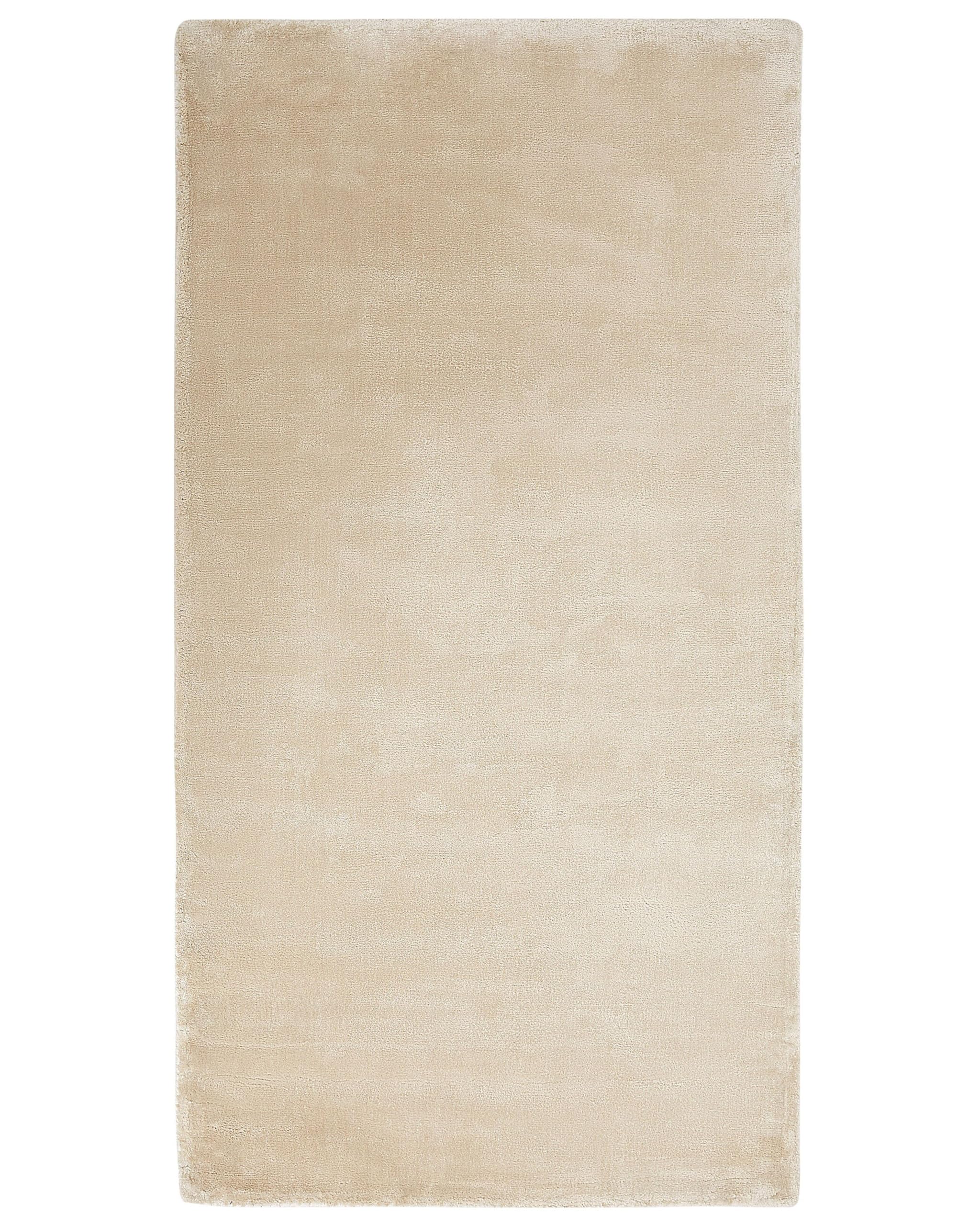beliani-gesi-ii-viskose-teppich-beige-80x150-cm-kurzflor image 1