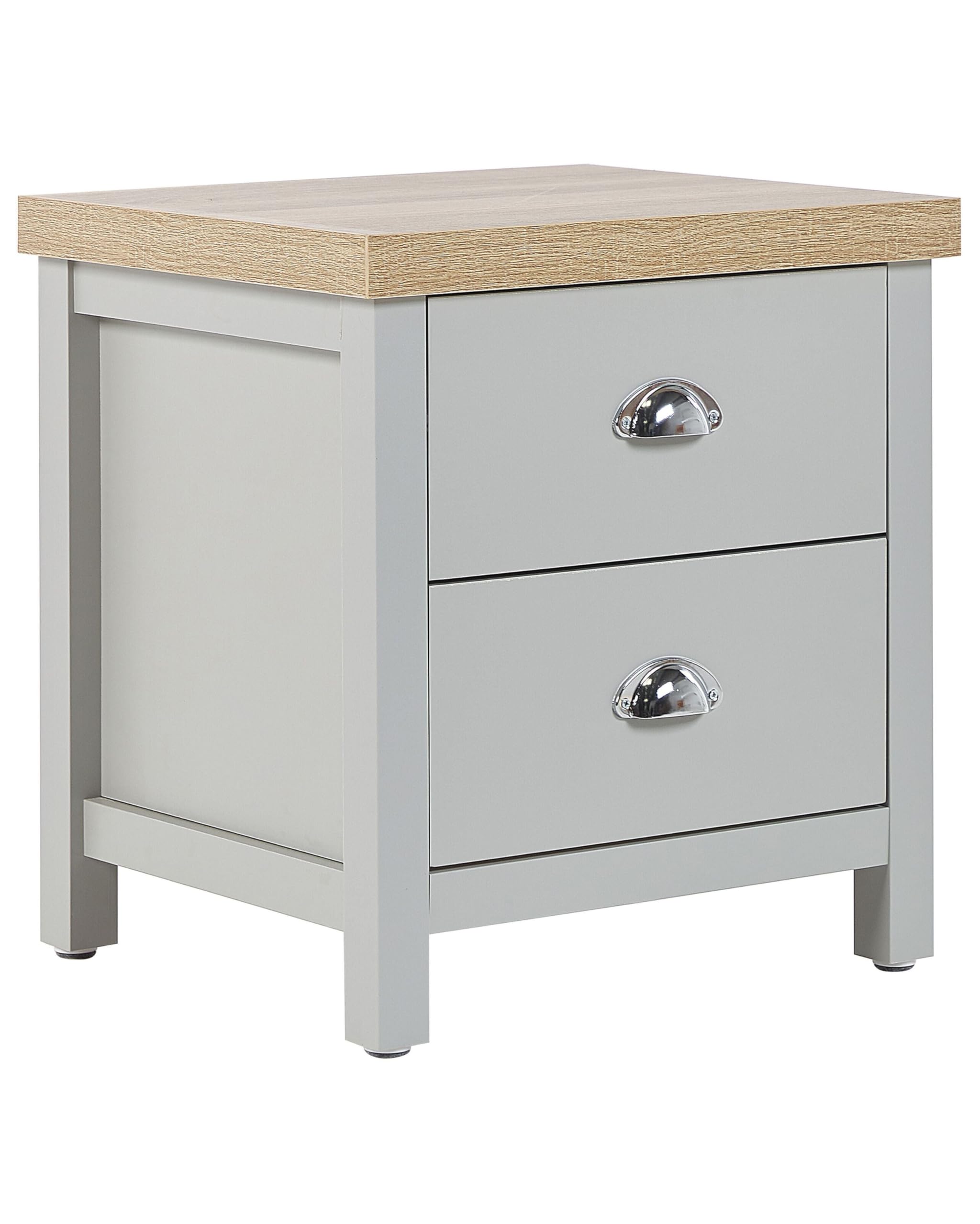 beliani-clio-nachttisch-grau-holz-2-schubladen image 1