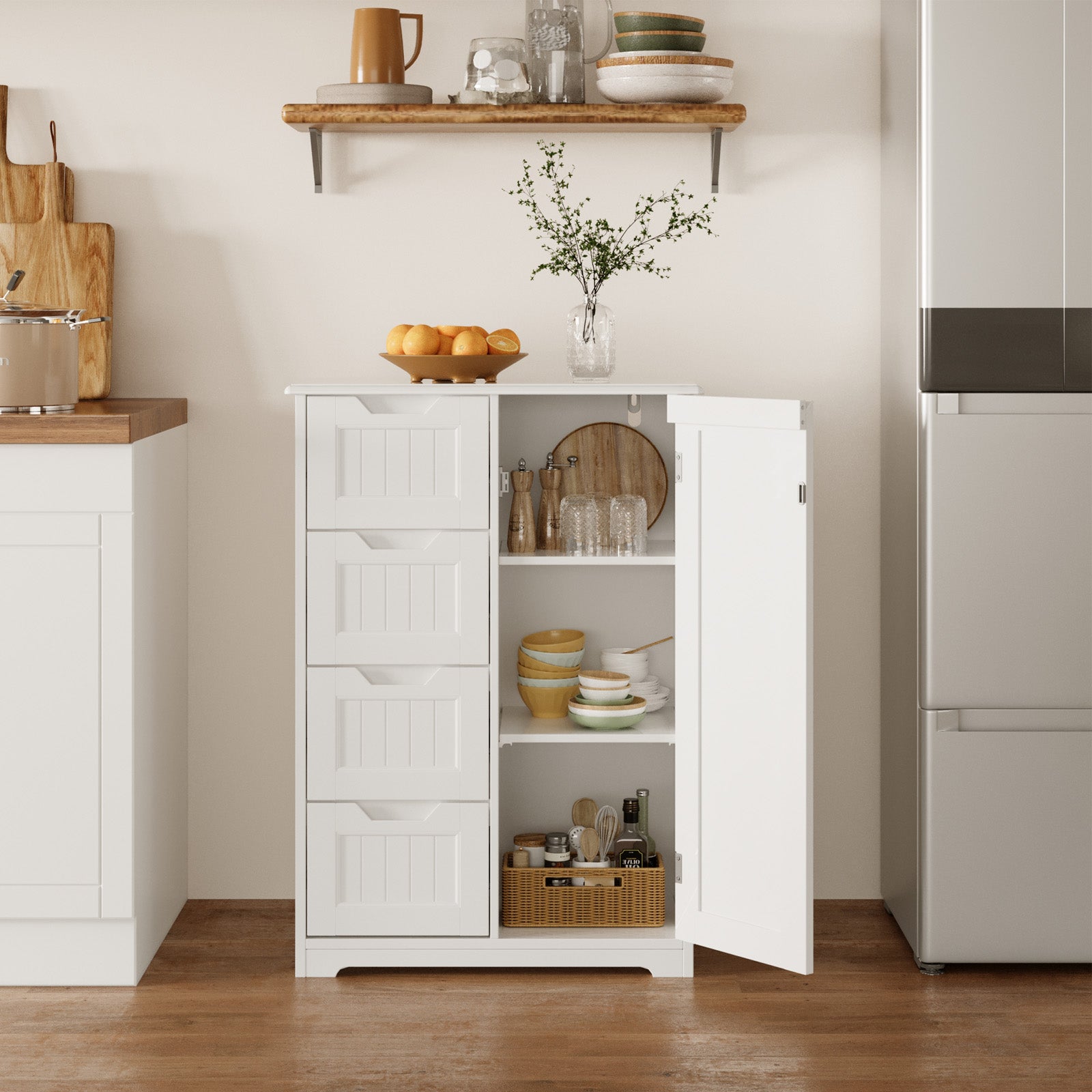 bealife-schr-nke-ap26-badezimmerschrank-wei-4-schubladen-mdf image 2