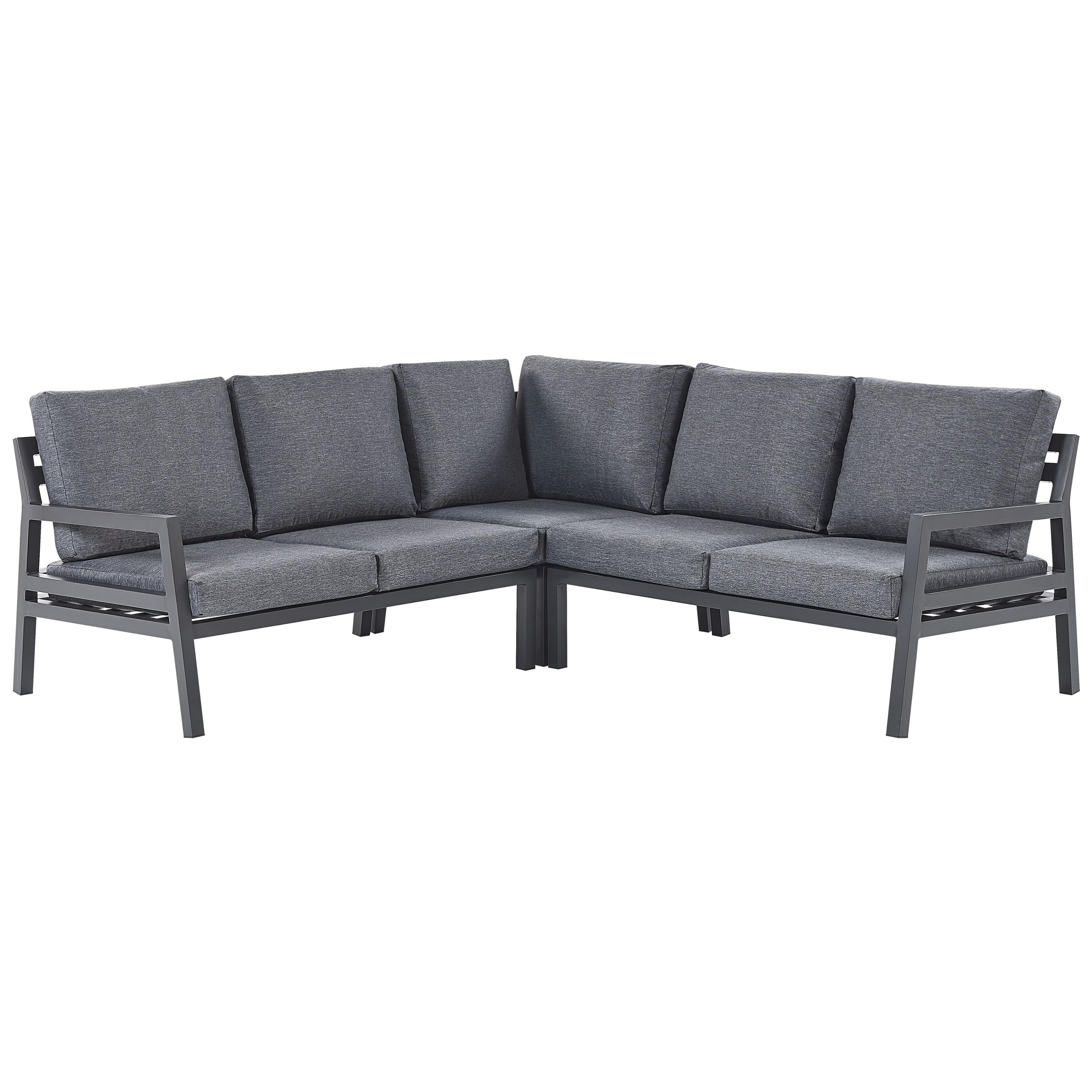 beliani-vizzini-lounge-set-ecksofa-dunkelgrau-5-sitzer image 4