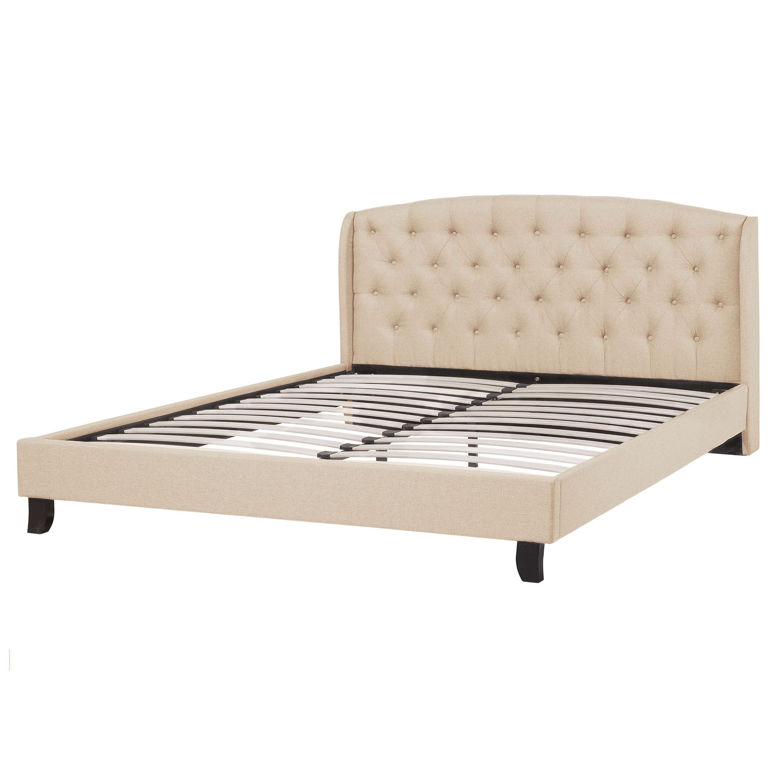beliani-bordeaux-polsterbett-160x200-beige-leinenoptik image 6