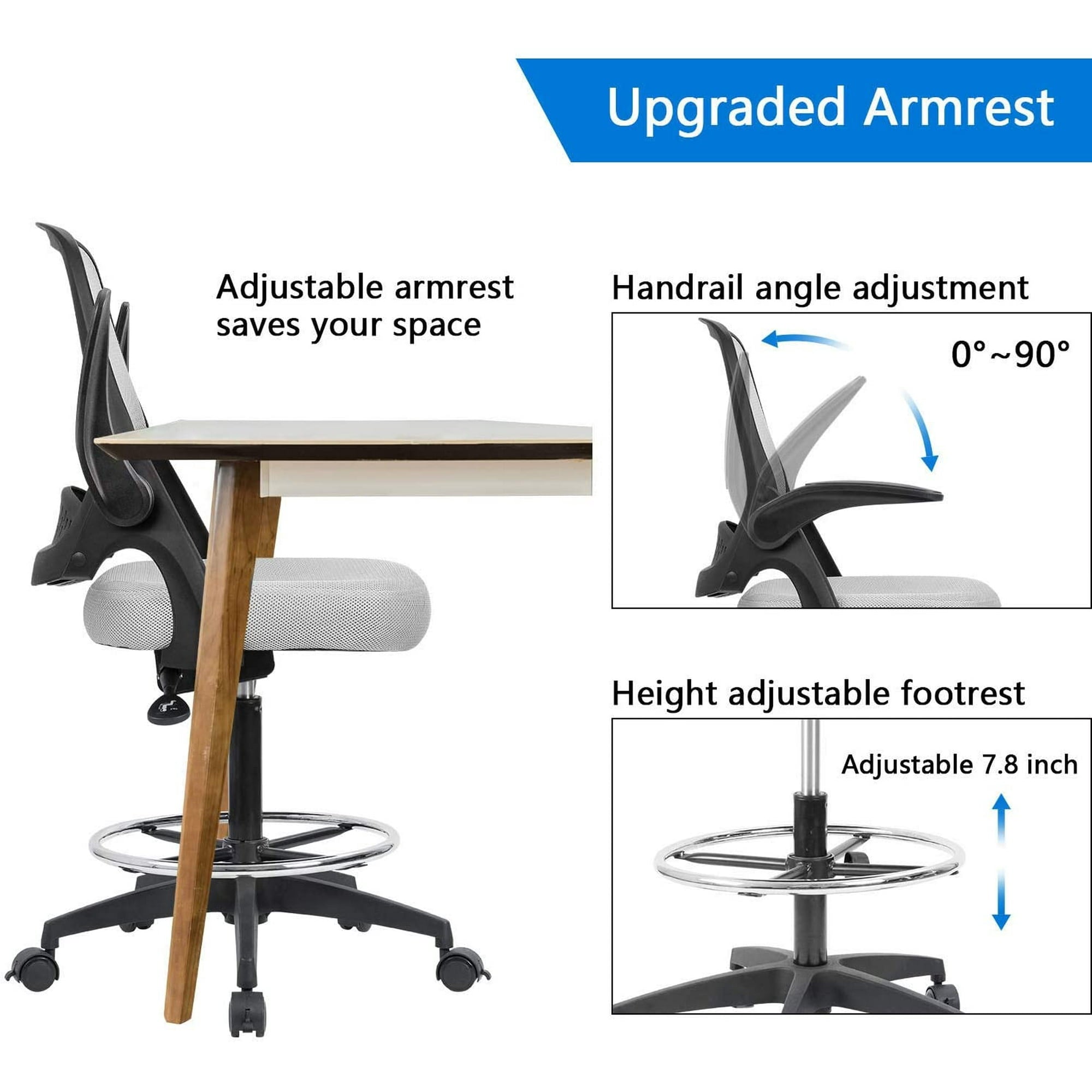homall-standing-desk-b-rostuhl-hoch-schwarz-mit-fu-ring image 7