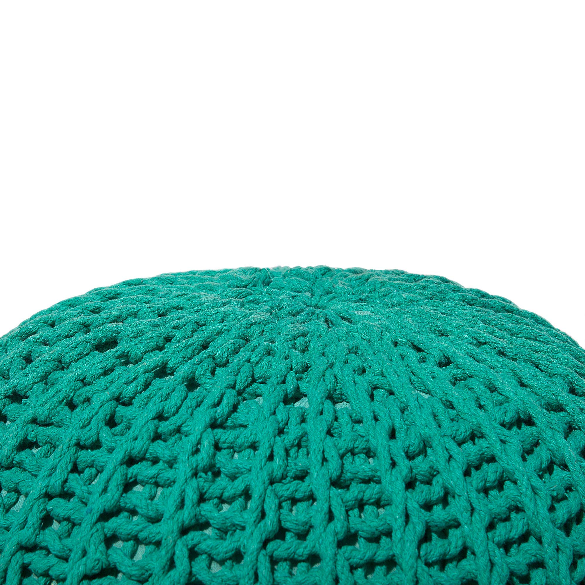 beliani-conrad-ii-pouf-strick-smaragdgr-n-52x35-cm image 7