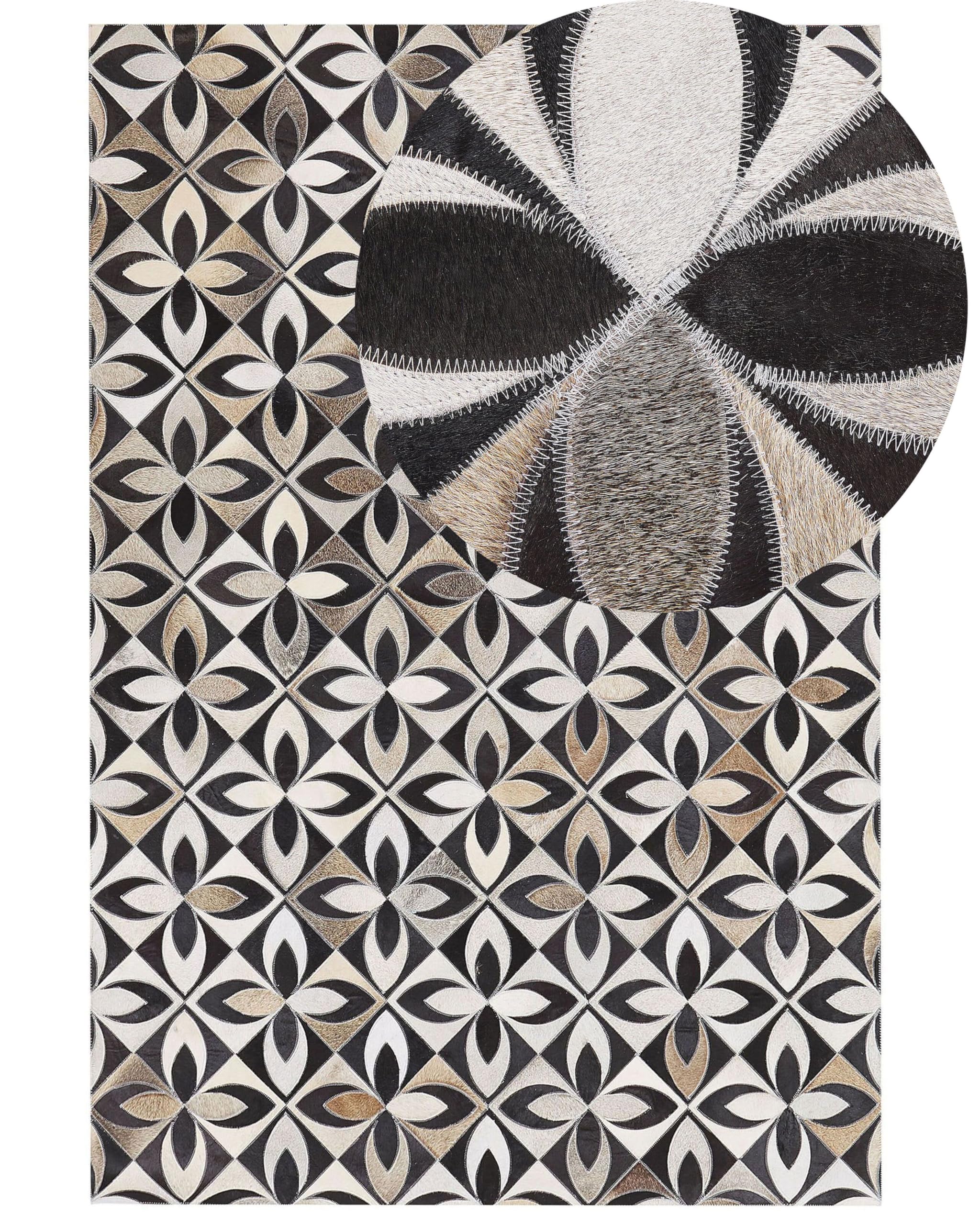 beliani-ishan-teppich-140x200-cm-kuhfell-patchwork-fu-bodenheizung image 1