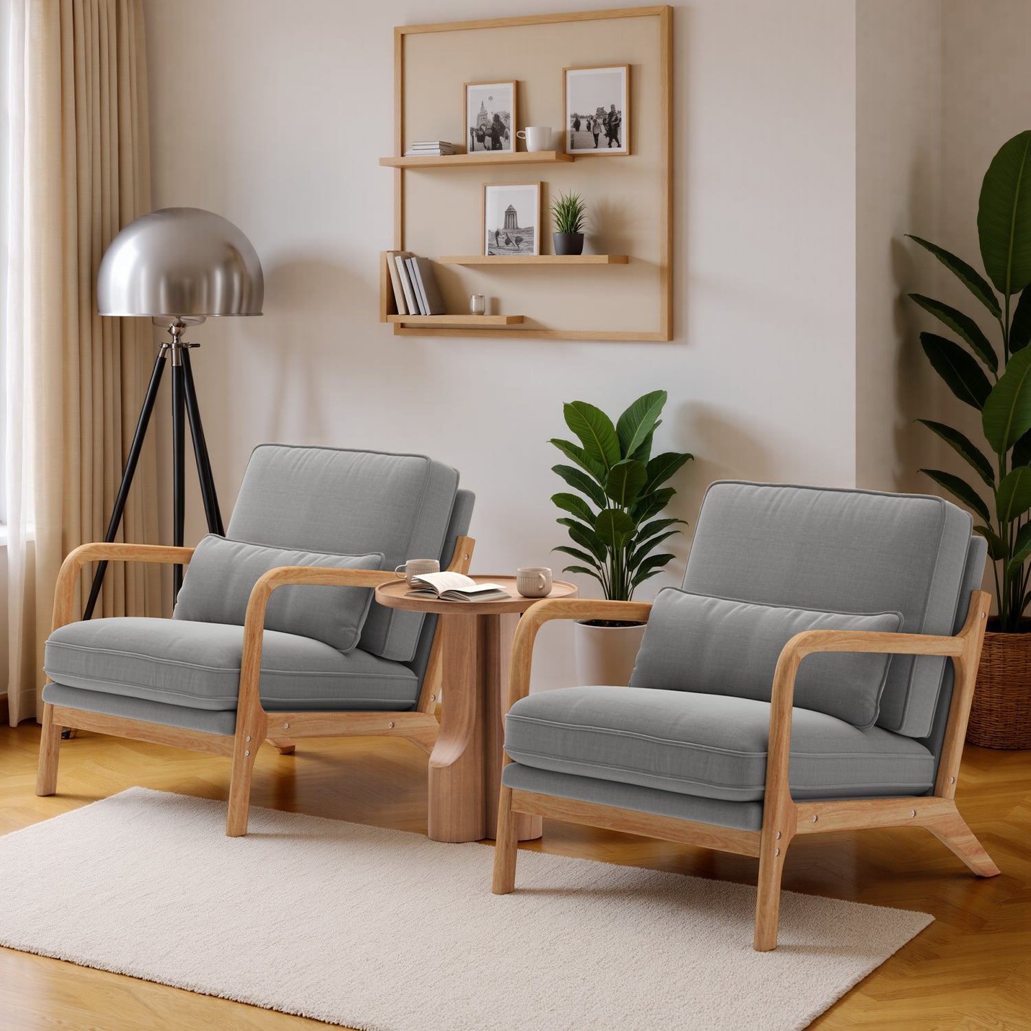 bealife-ar16-loungesessel-grau-holz-leinen-verstellbar image 8