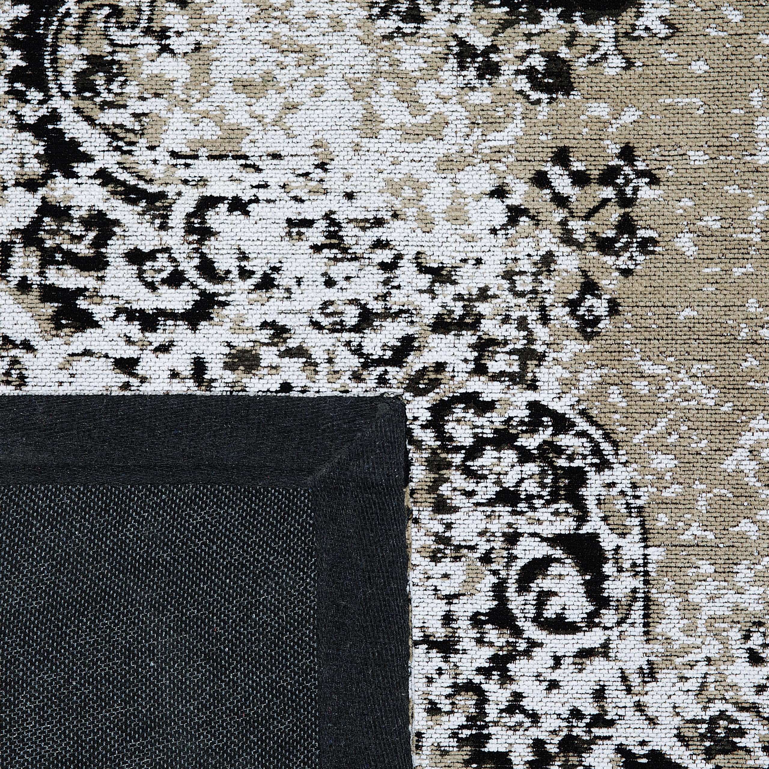 beliani-almus-teppich-140x200-taupe-chenille-baumwolle-vintage image 6
